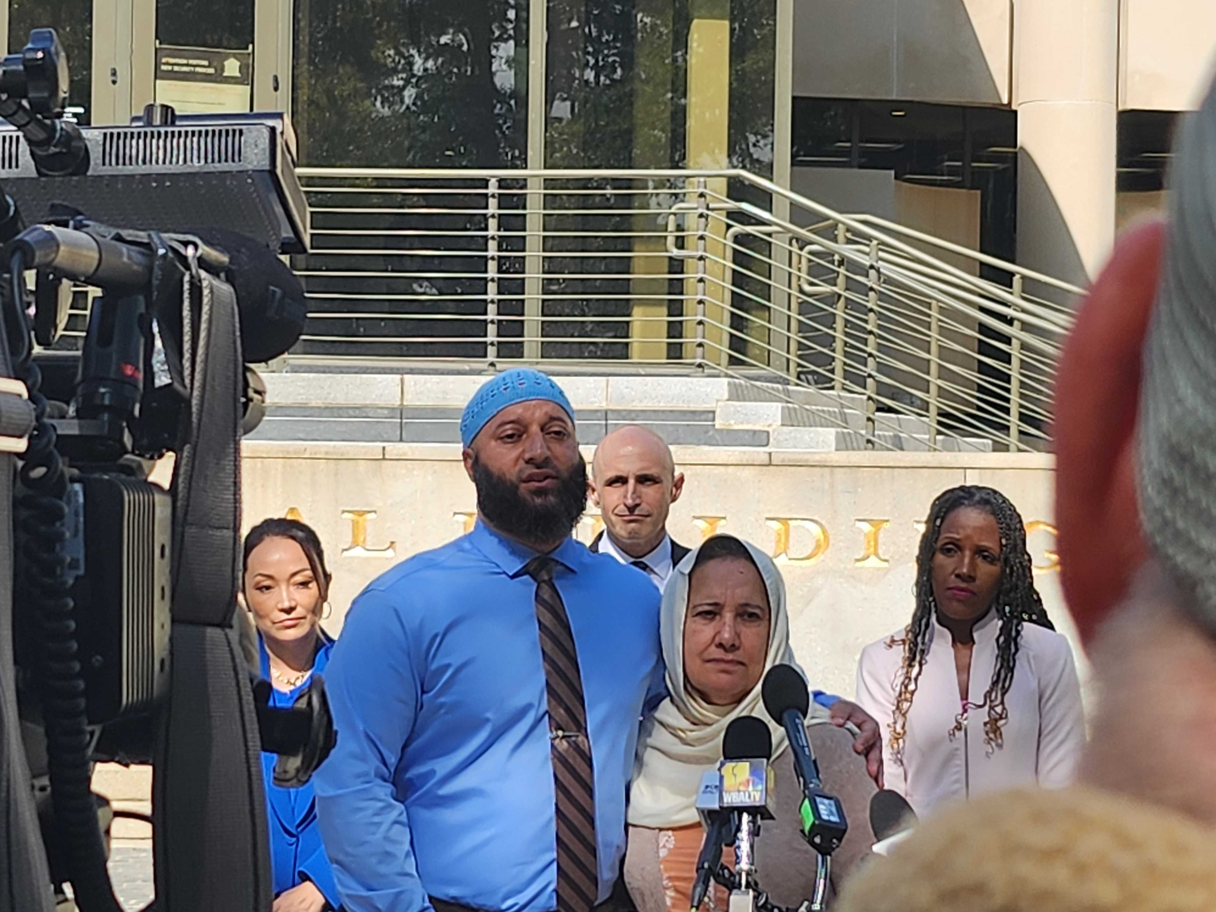 Adnan Syed outside Supreme Court of Maryland 2023