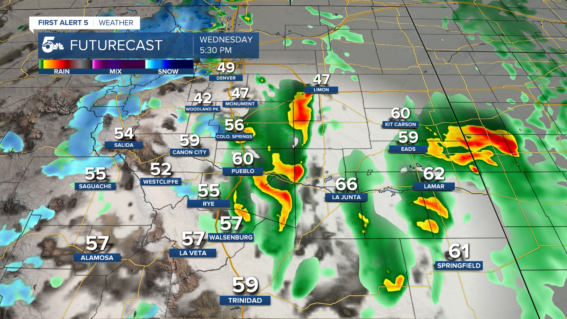 Futurecast for Southern Colorado