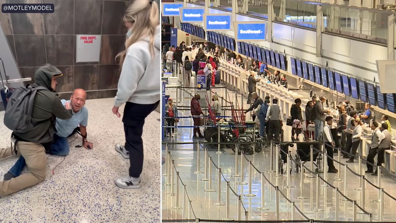 Airport viral video
