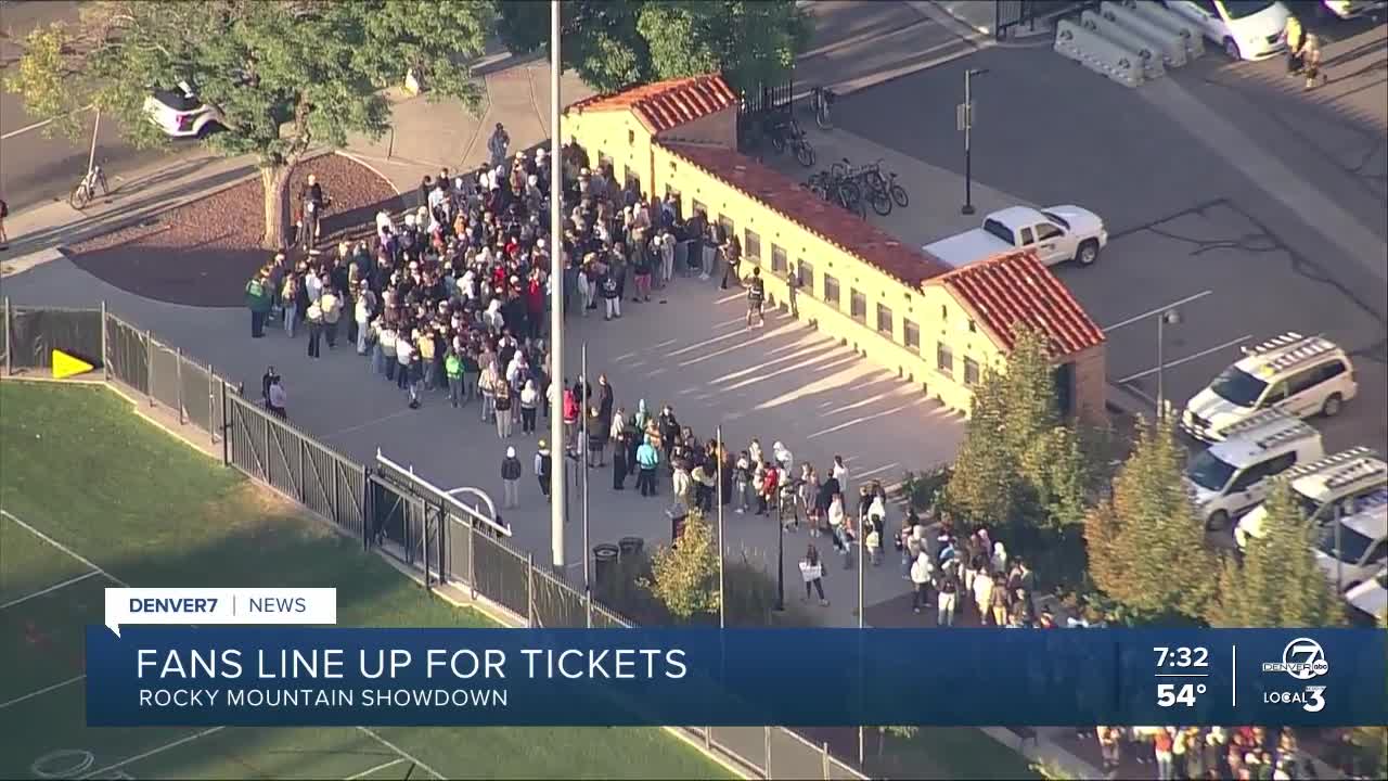 Fans line up for tickets Wednesday morning to the Rocky Mountain Showdown.jpg
