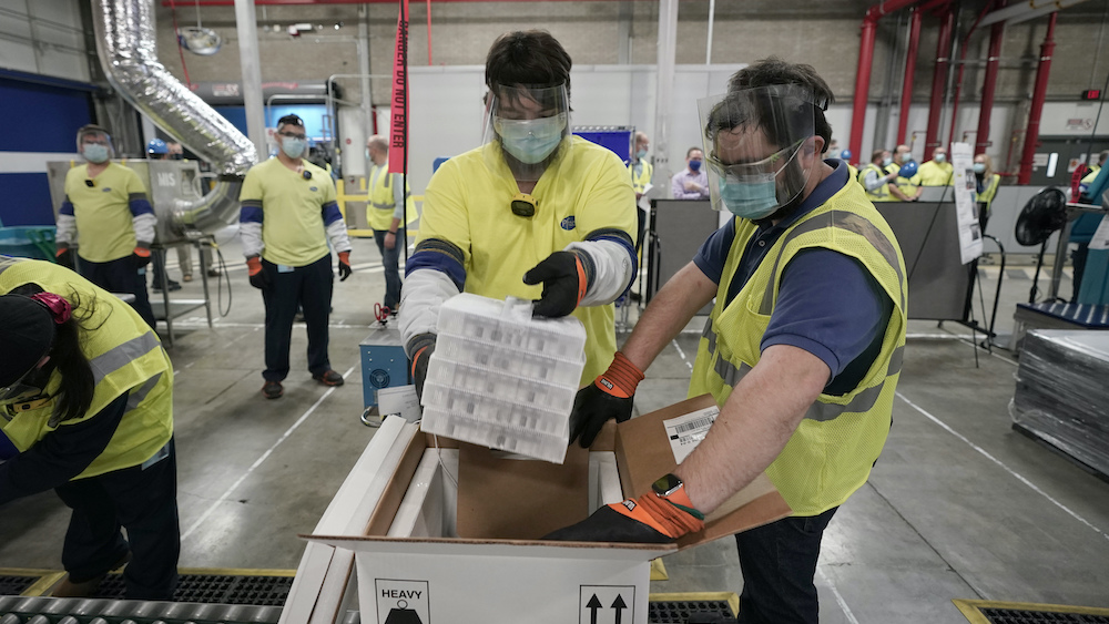 shipping COVID-19 vaccines
