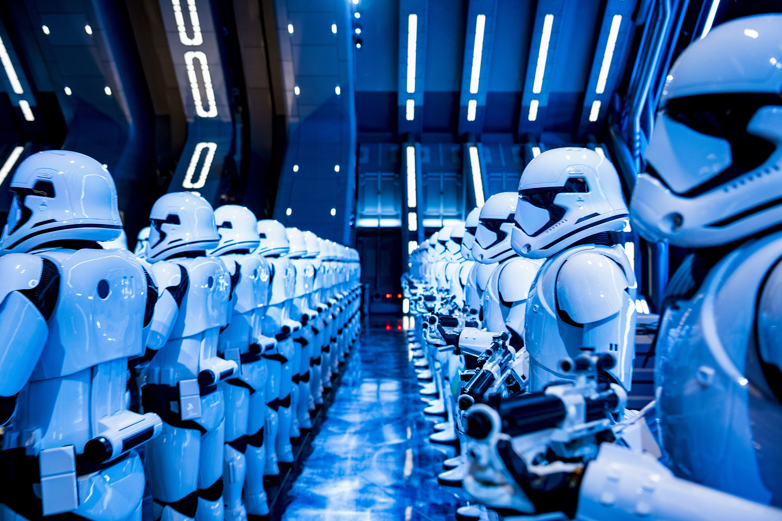 Stormtroopers in Star Wars: Rise of the Resistance