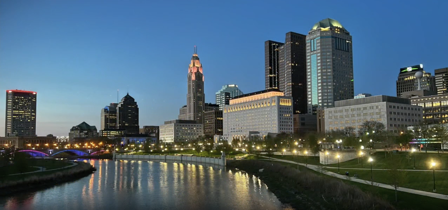 The Columbus, Ohio, skyline.