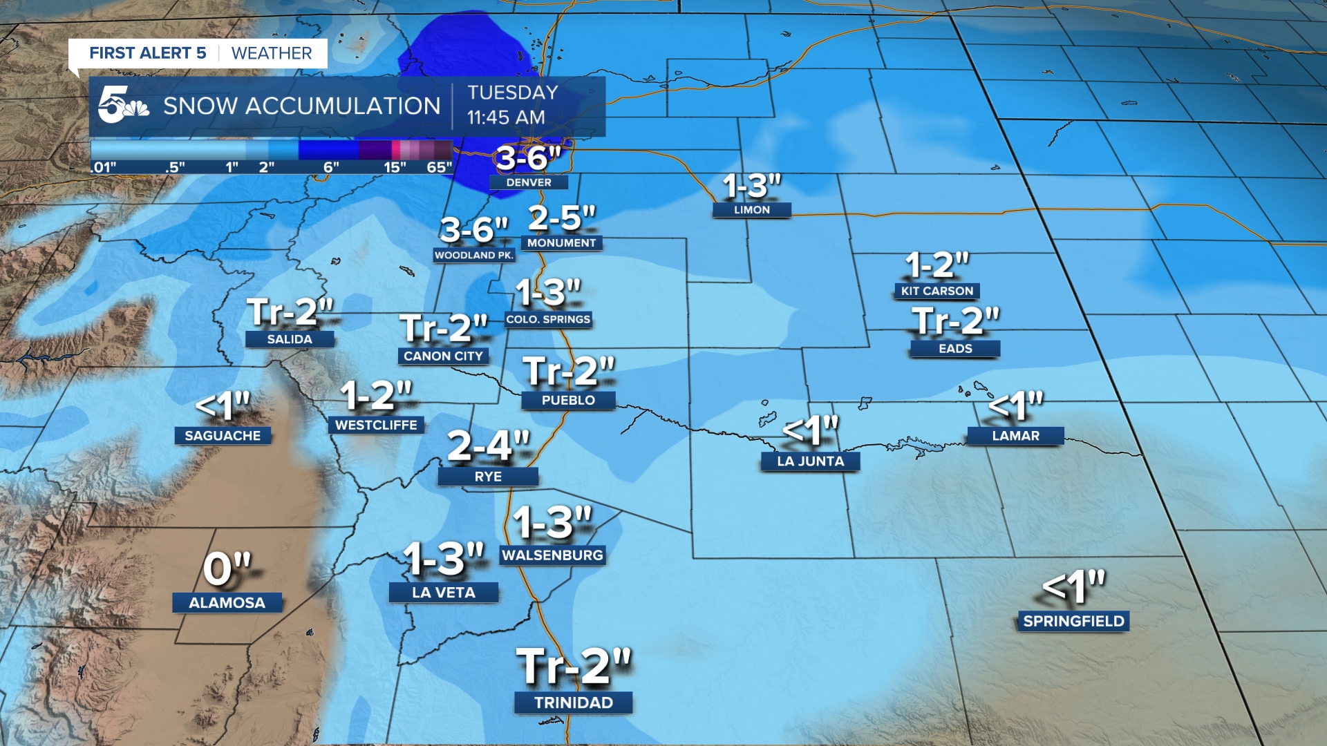 Southern Colorado Snow Forecast