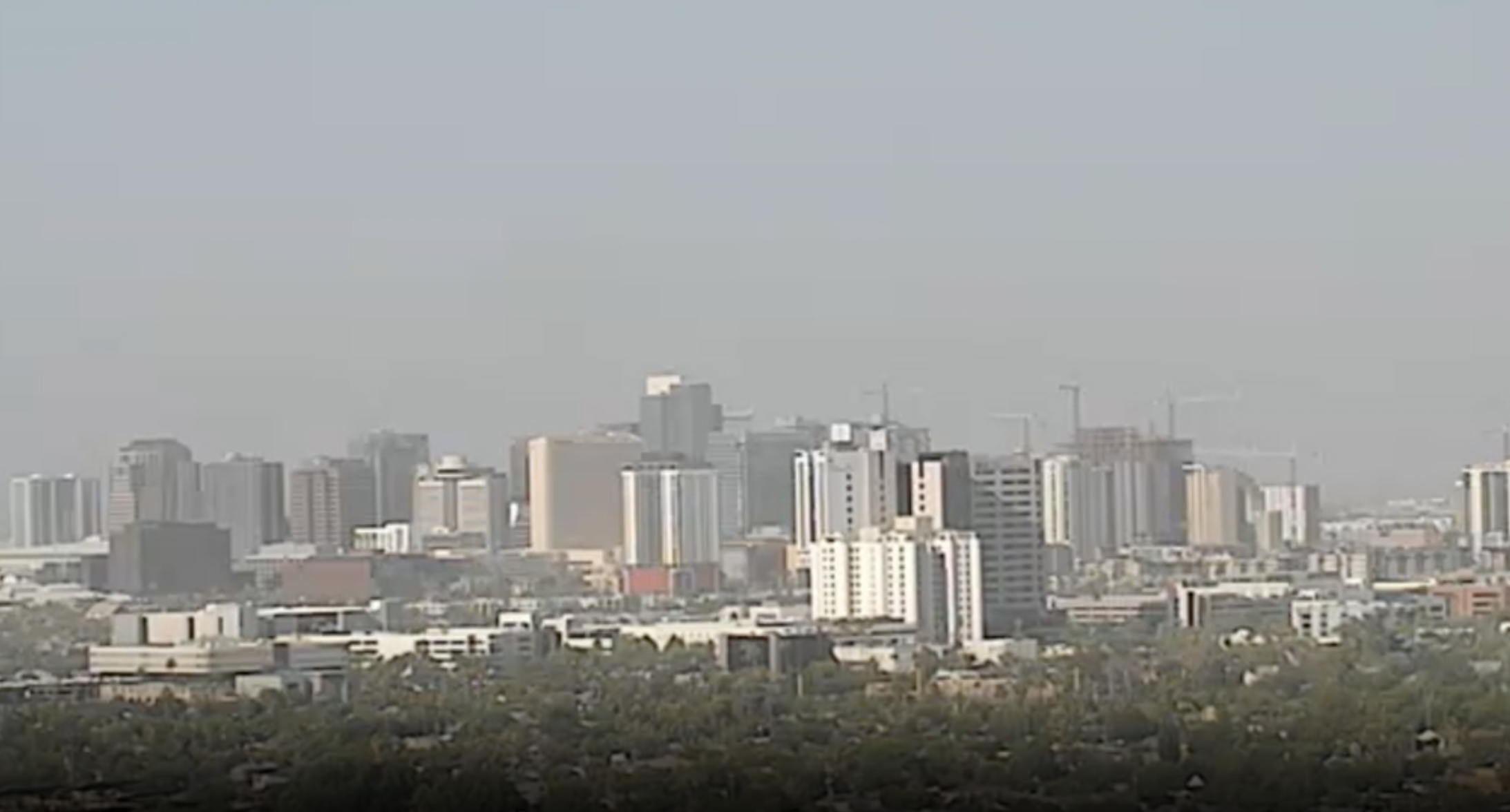Phoenix hazy skyline 6-21-24