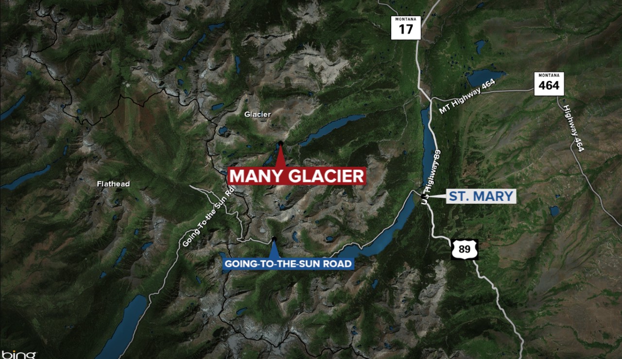 Many Glacier Map