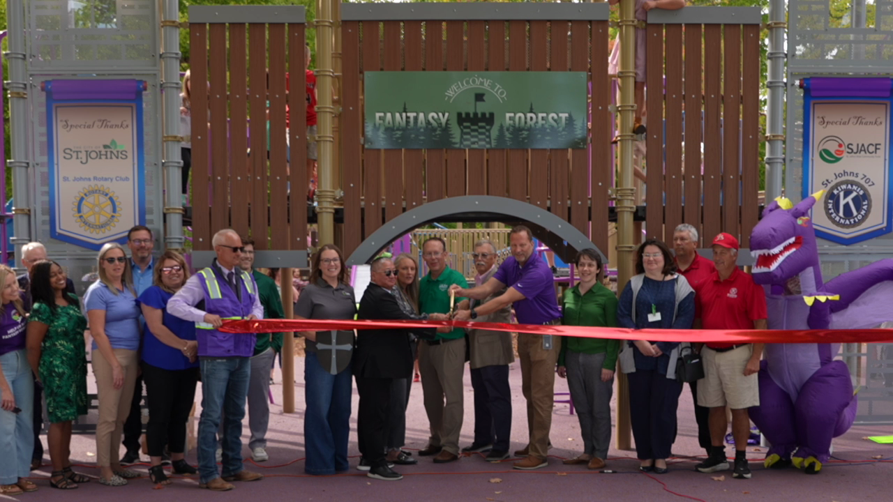 Fantasy Forest ribbon cutting