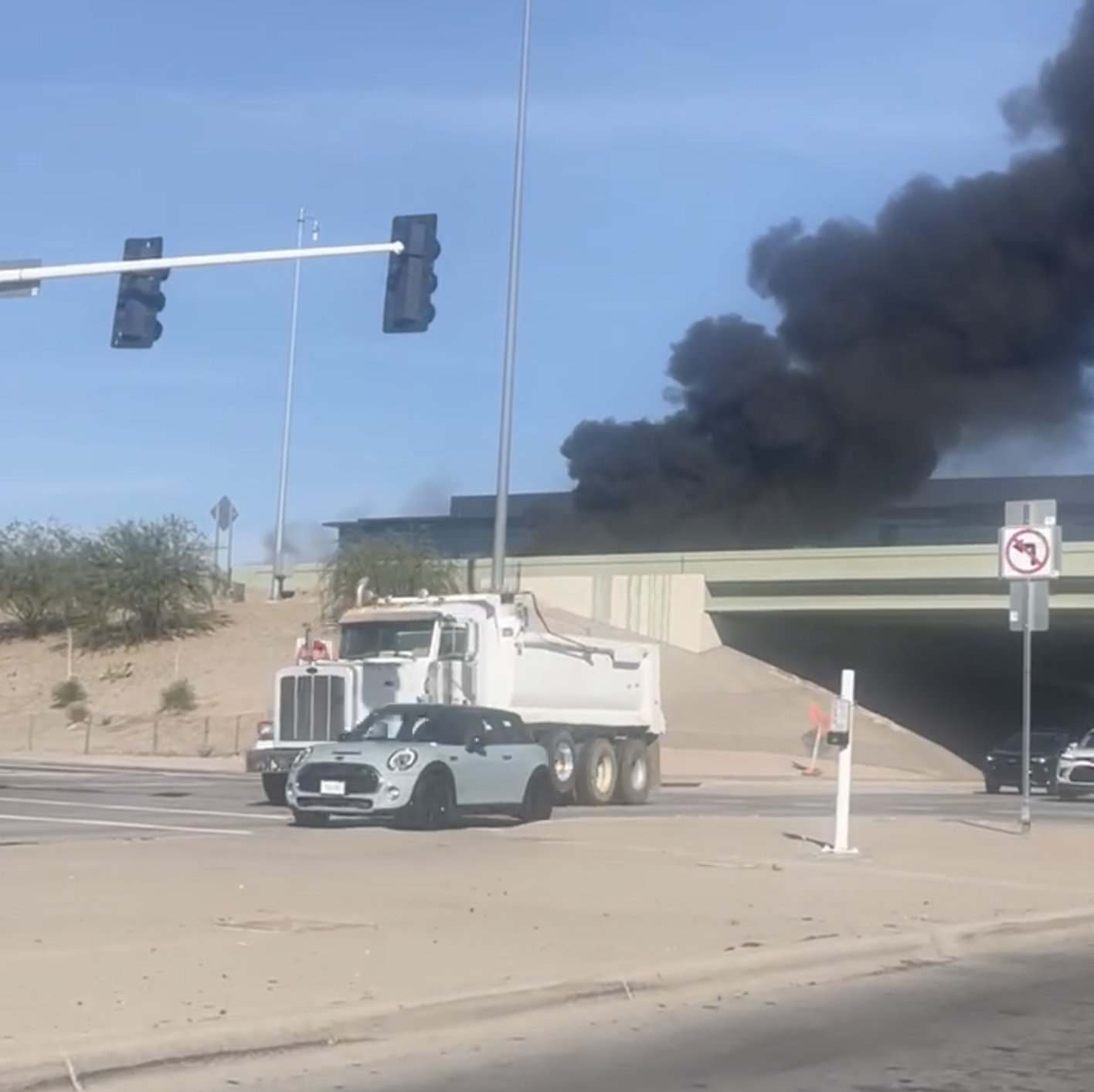 Loop 101 Hayden truck fire