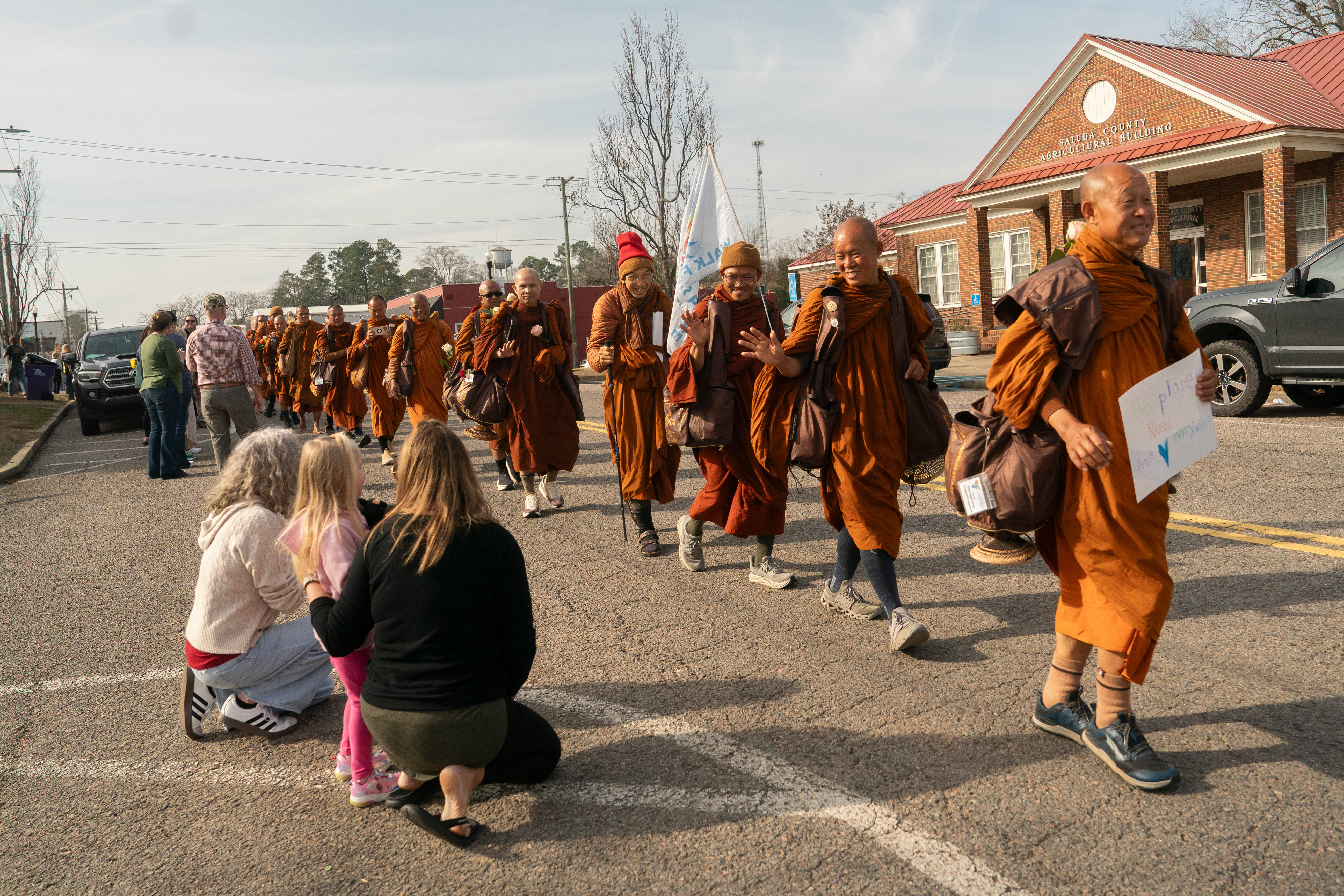Buddhist Monks Peace Walk