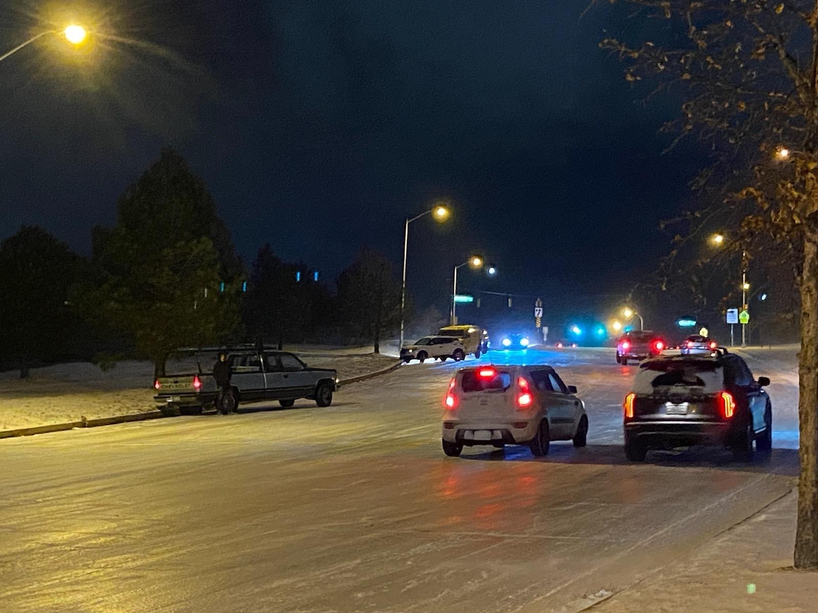Ice on the roads 1/14/21 colorado springs