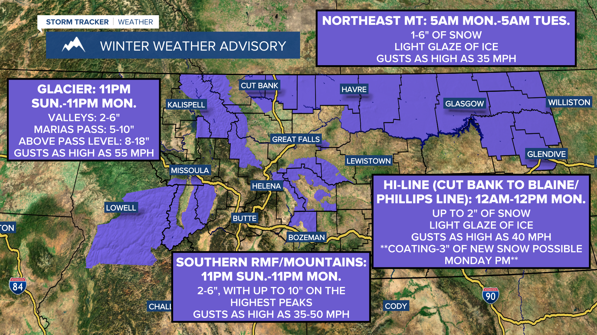 11-23-25 Winter Weather Advisories