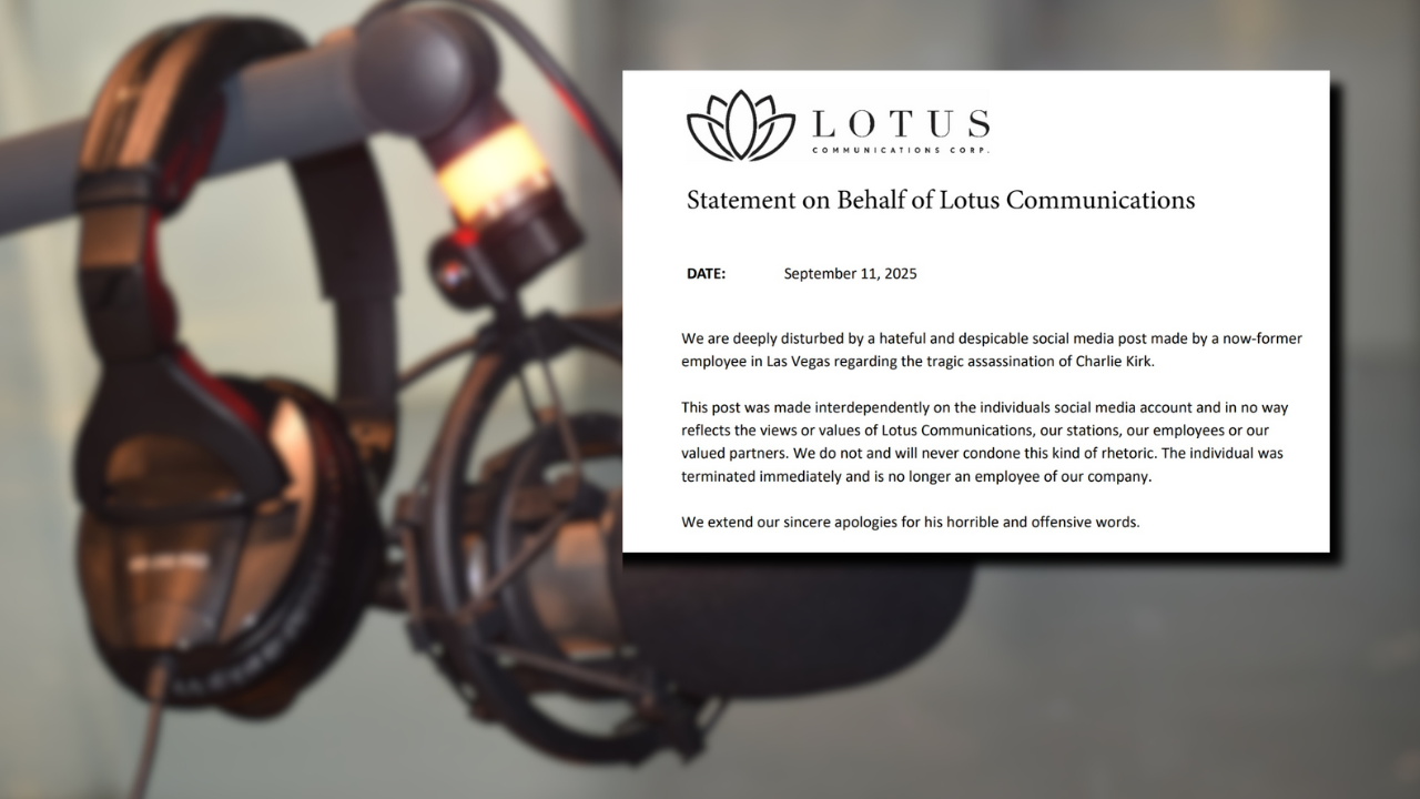 Las Vegas sports broadcaster terminated after social media posts on Charlie Kirk shooting