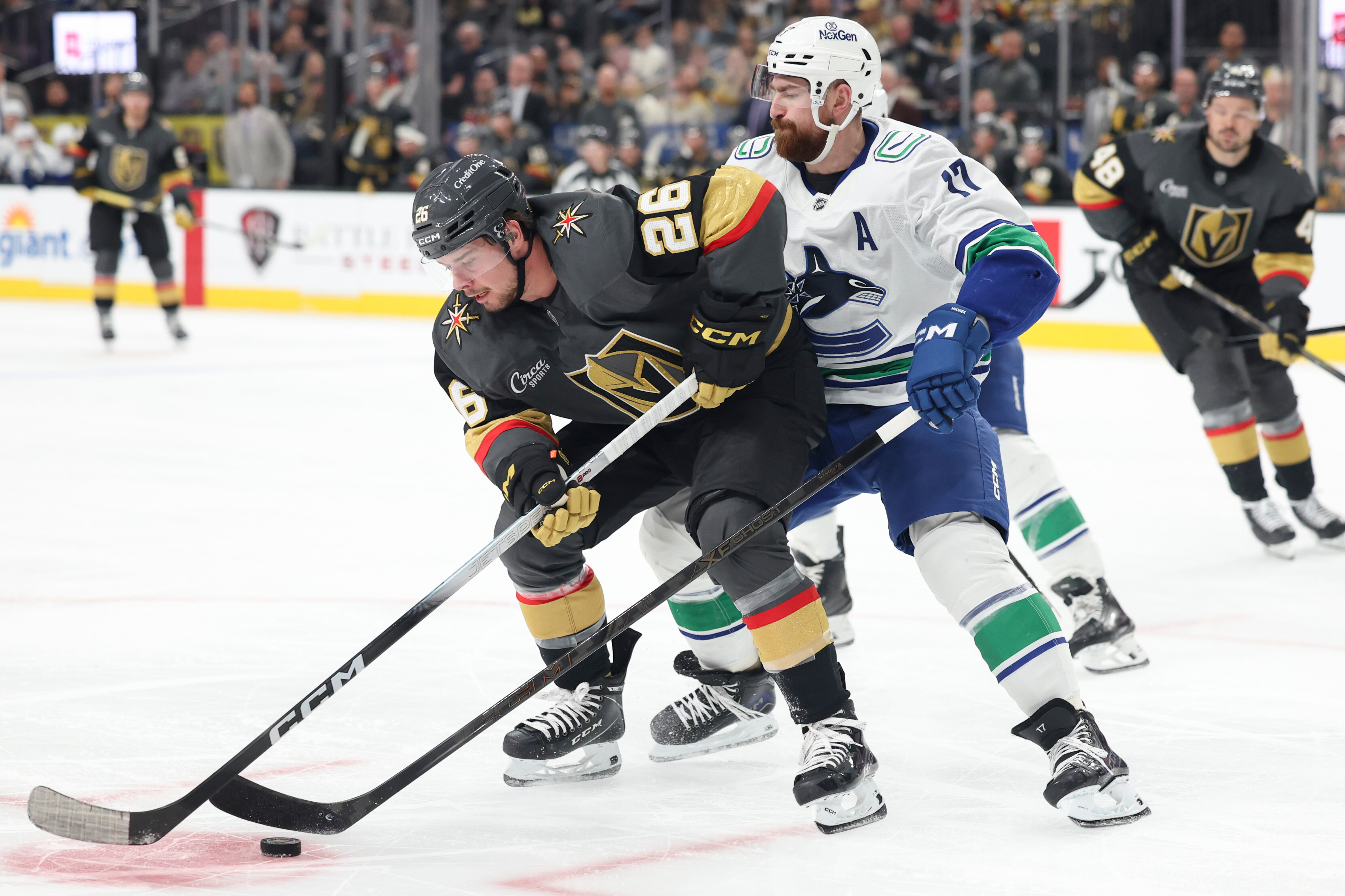 Canucks Golden Knights Hockey 