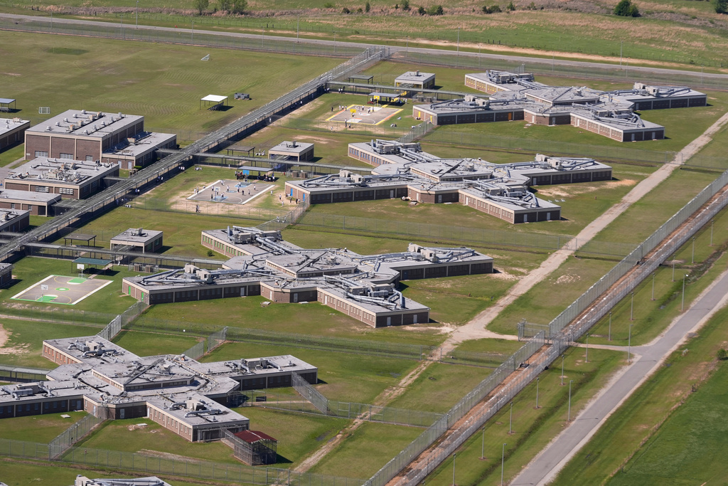  The Winn Correctional Center, an ICE detention facility, is seen in this aerial photo in Winnfield, La., April 9, 2025. 