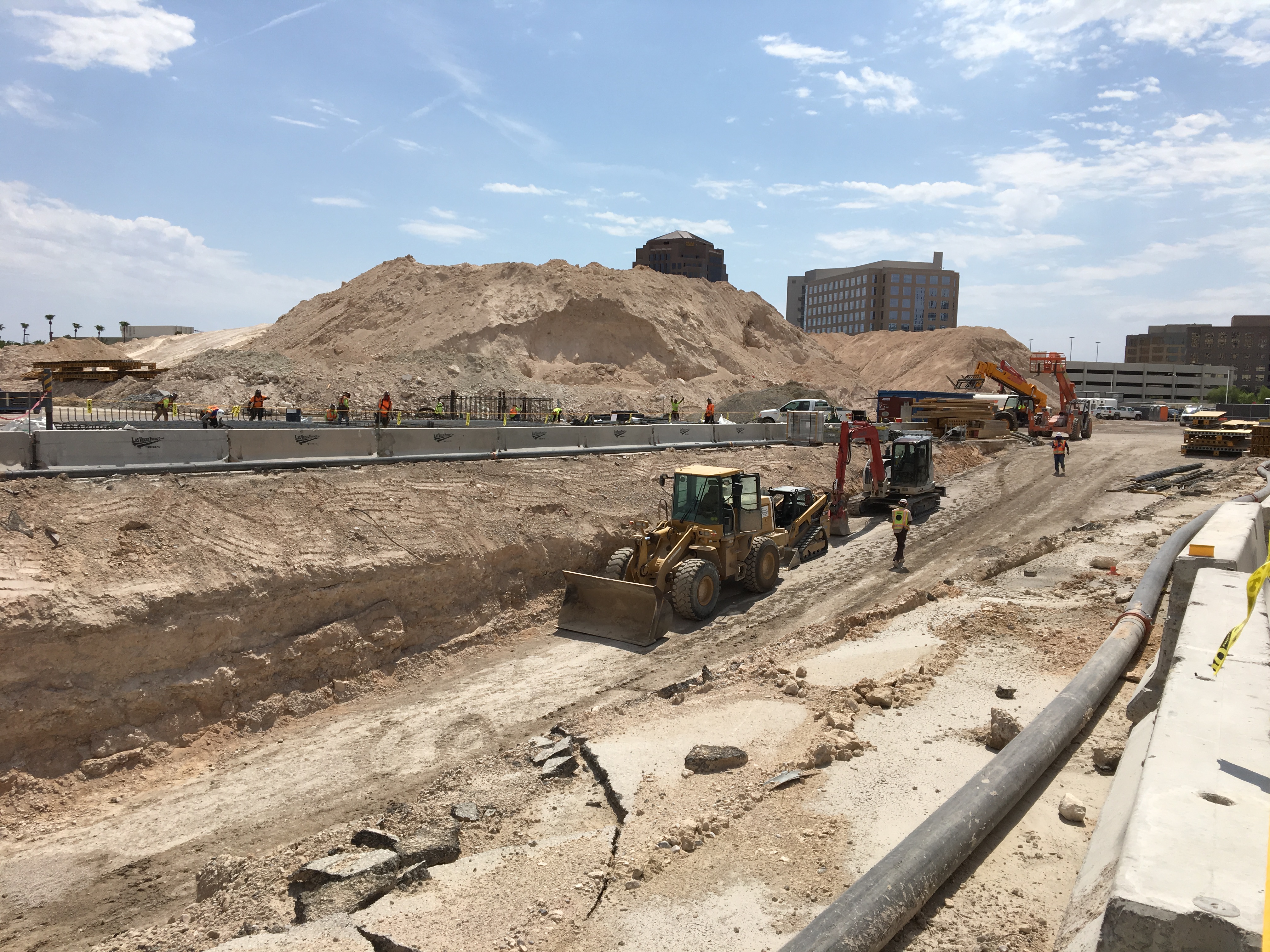 Construction site of the future MSG Sphere