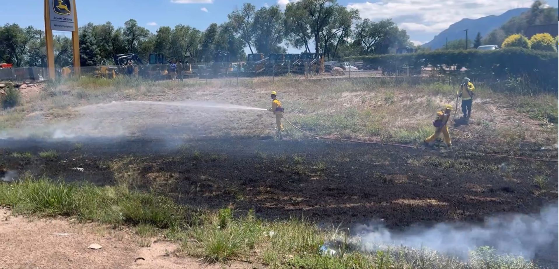 I-25 Grass Fire