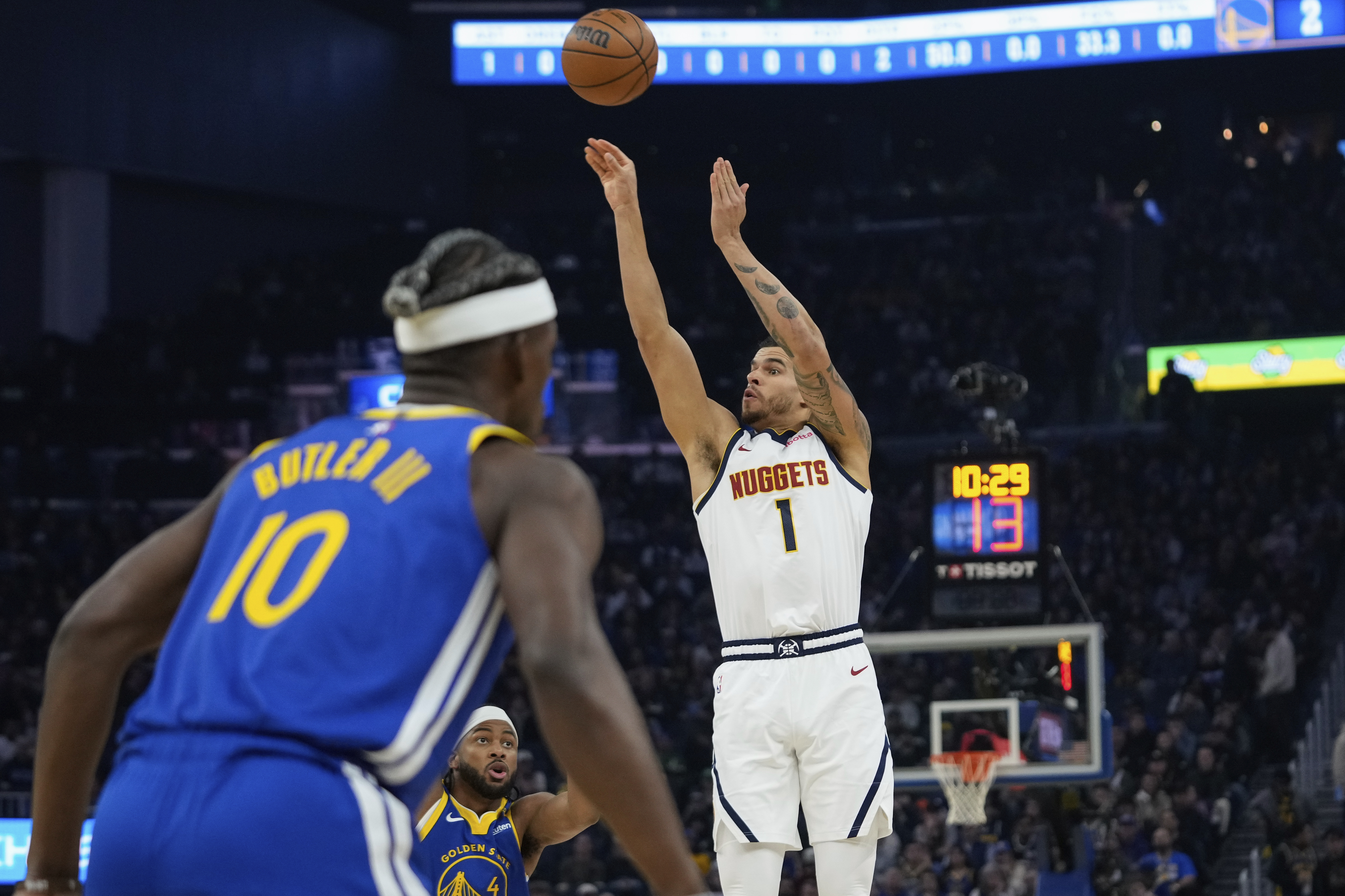 Nuggets Warriors Basketball