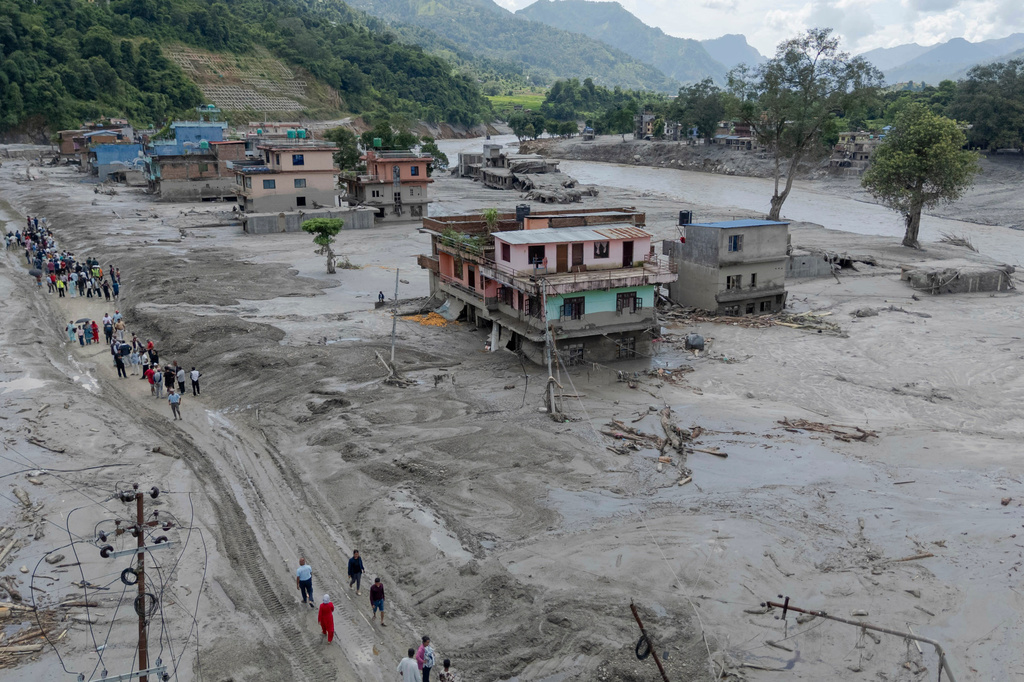 China Nepal Flash Floods