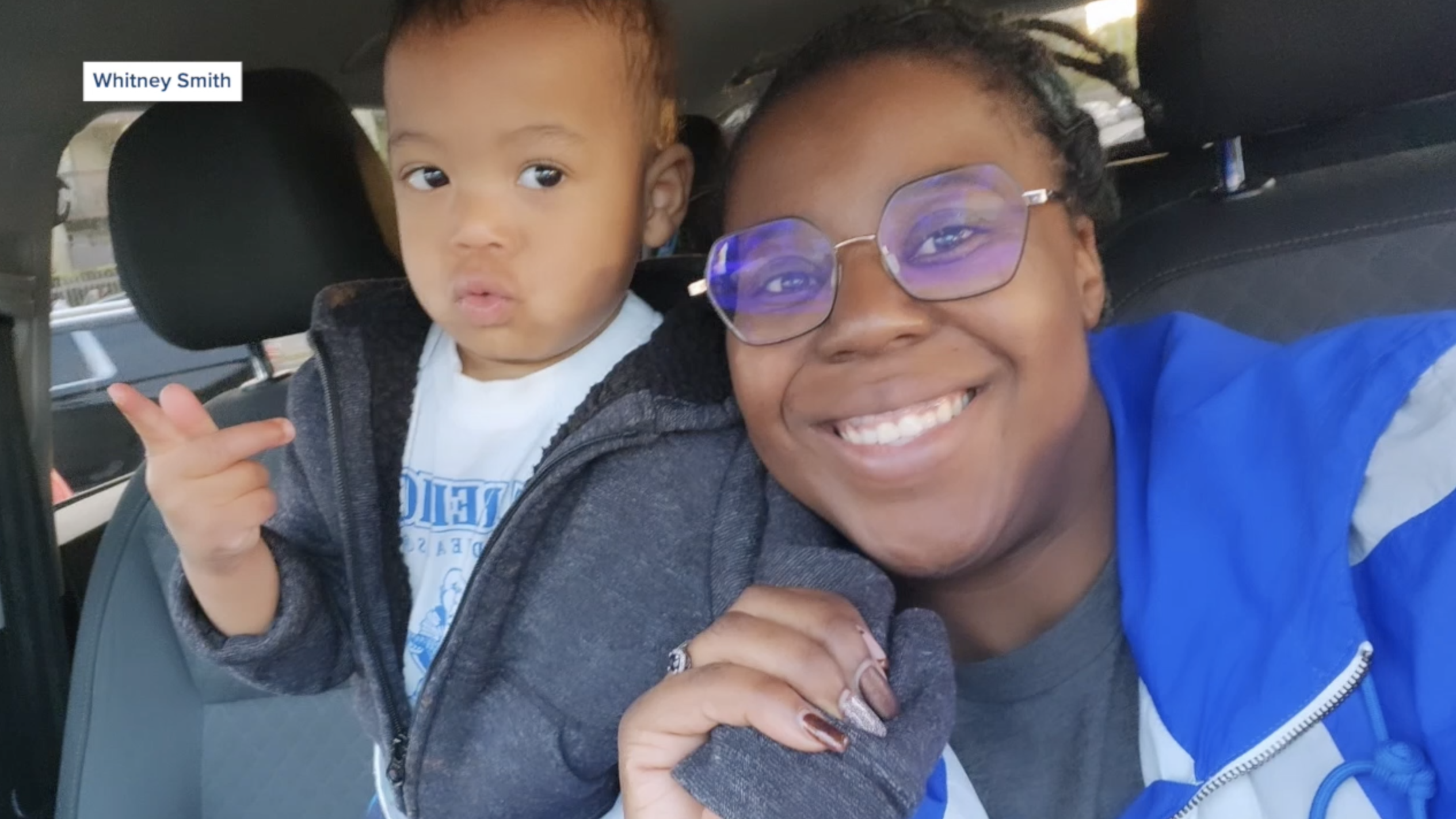 Whitney Smith and her son, who needs hearing aids