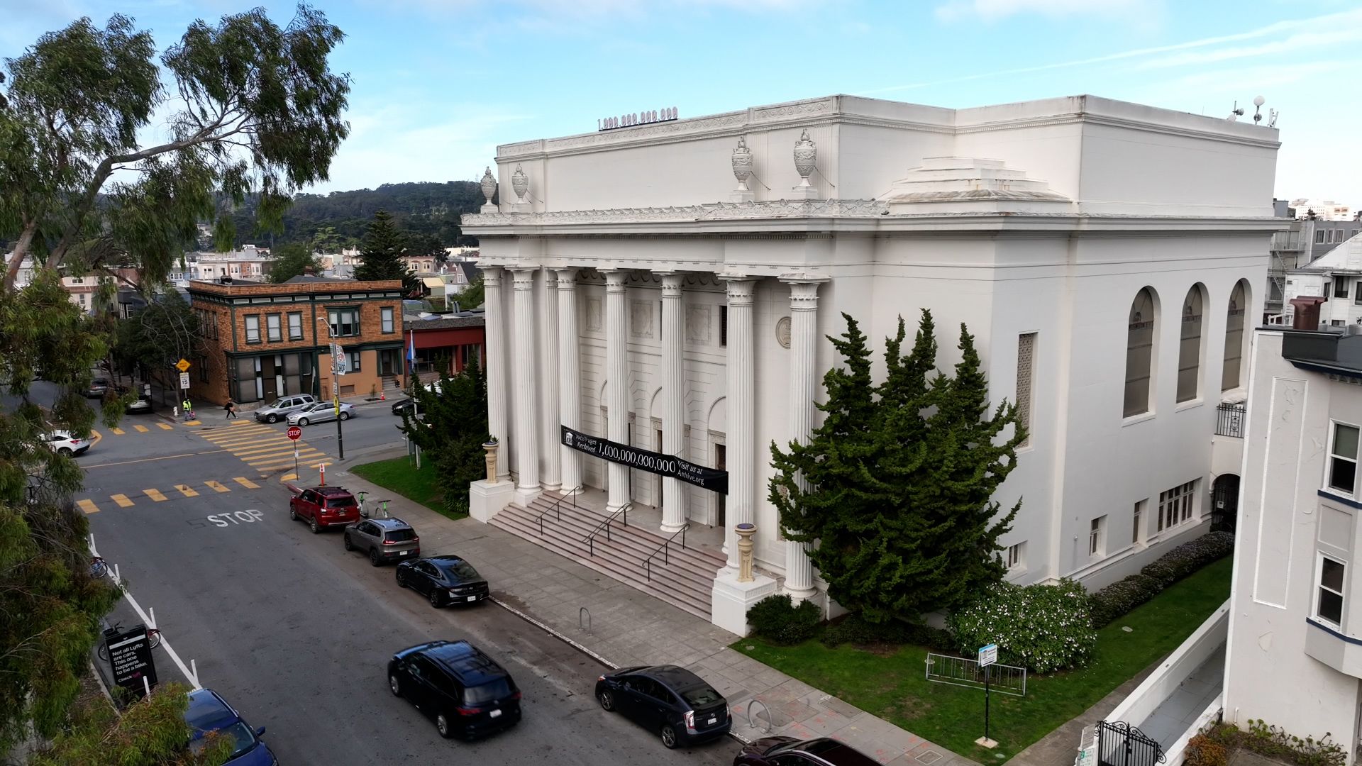 The Internet Archive's headquarters is in an old Christian Scientist Church, where the hum of servers saving web history has replaced the sound of sermons.