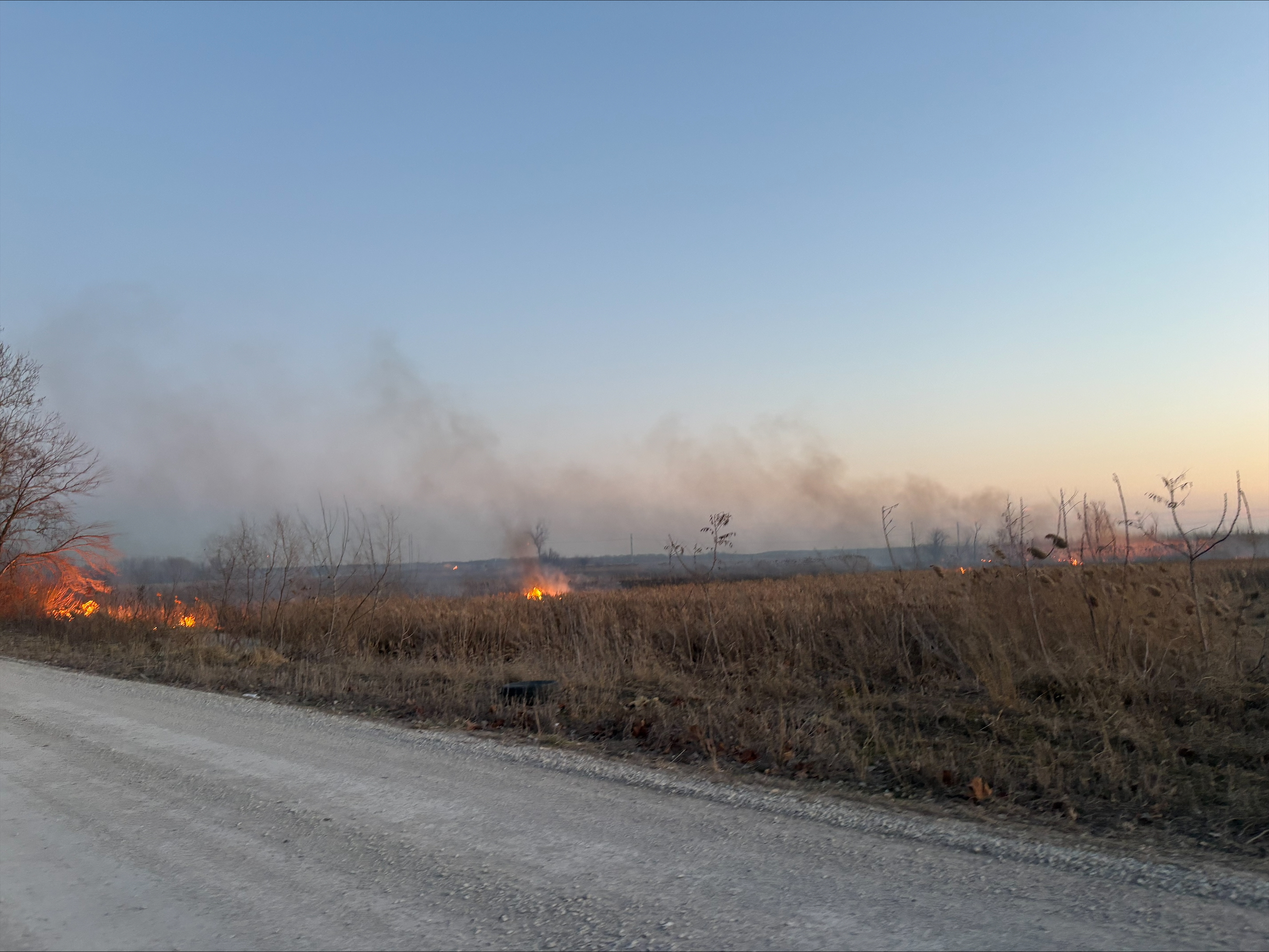 Sunshine Lake fire in Ray County, Mo.