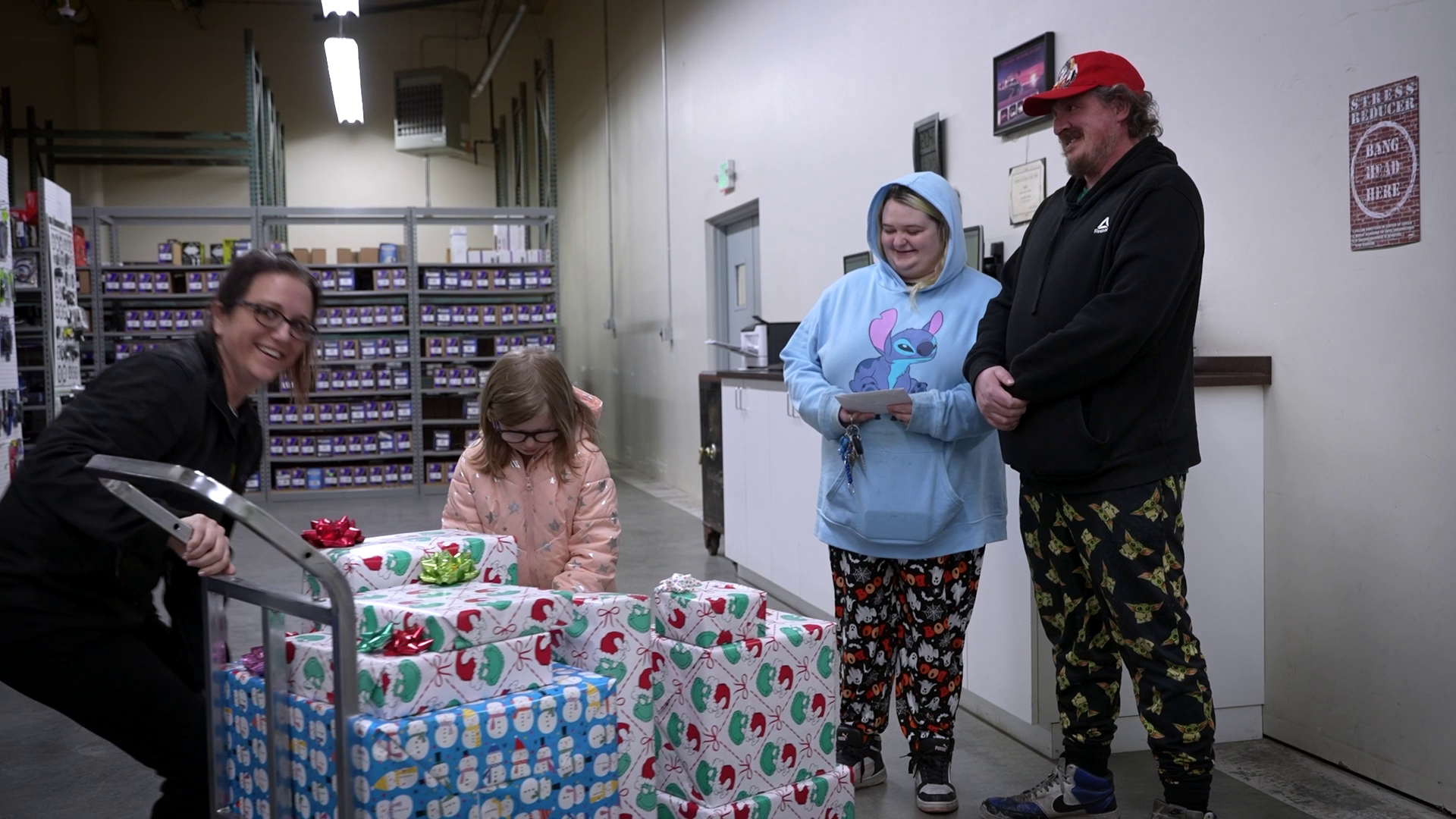 Great Falls auto shop managers surprise family battling cancer for Christmas
