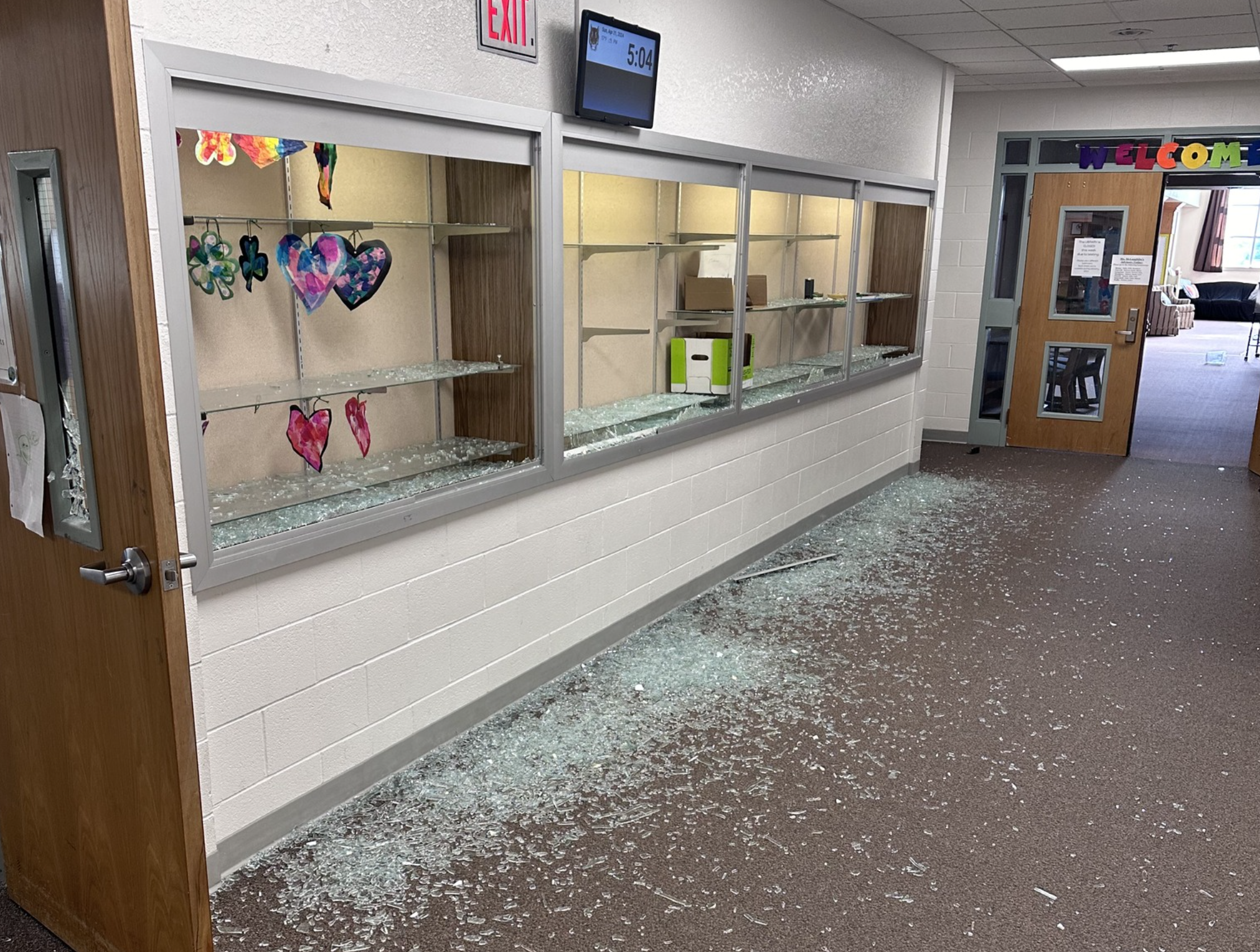 East Valley Middle School damages