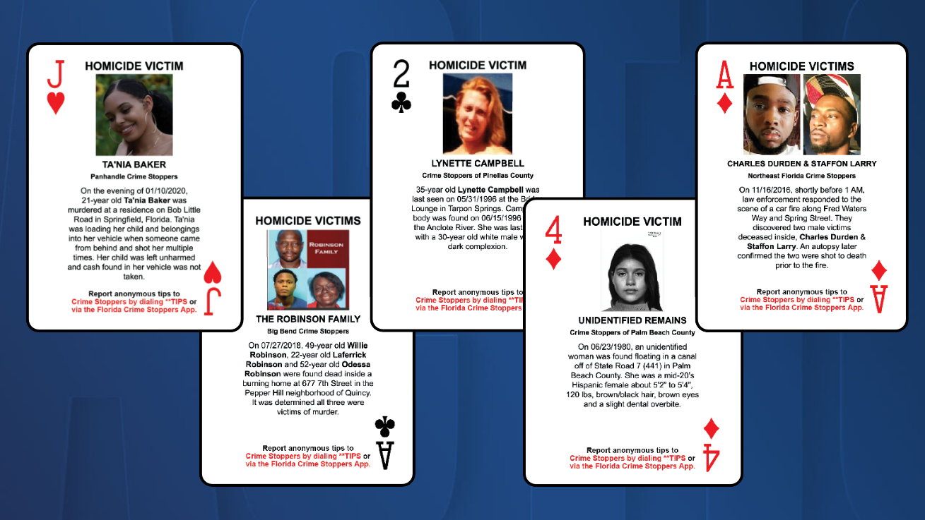 Cold case deck of cards