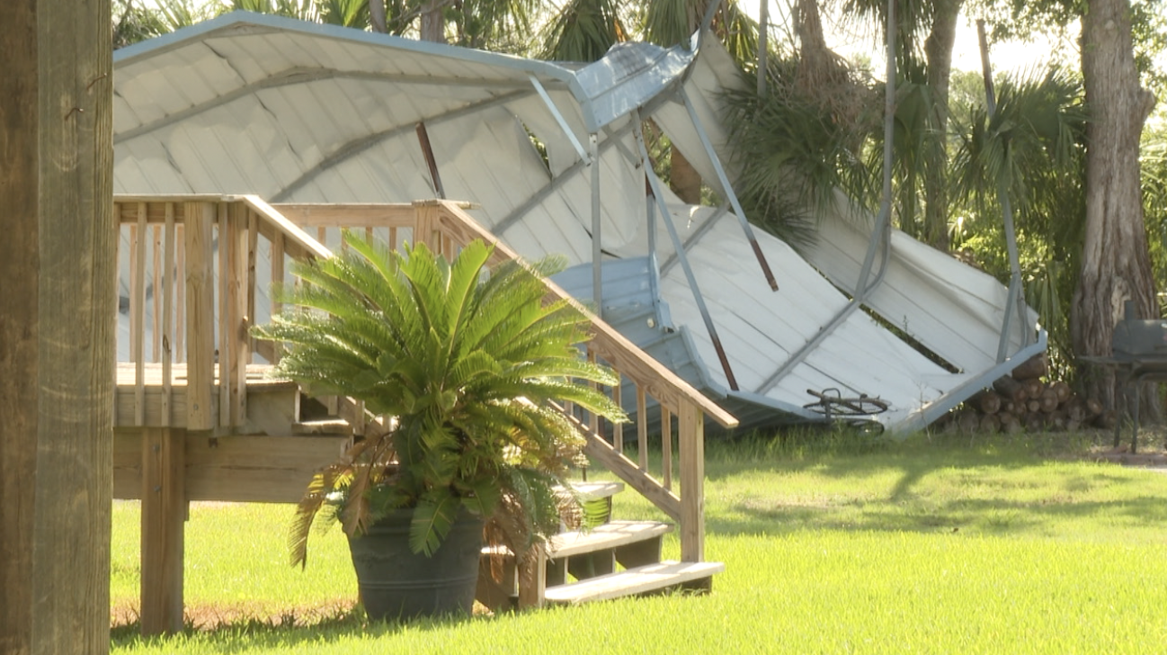 Damage in Perry from Hurricane Debby occurs while neighbors still trying to recover from Idalia 