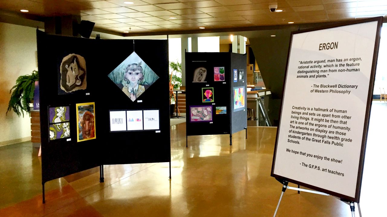 Great Falls College exhibit features K-12 artwork