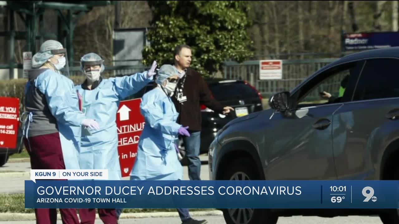 Governor Doug Ducey holds COVID-19 town hall