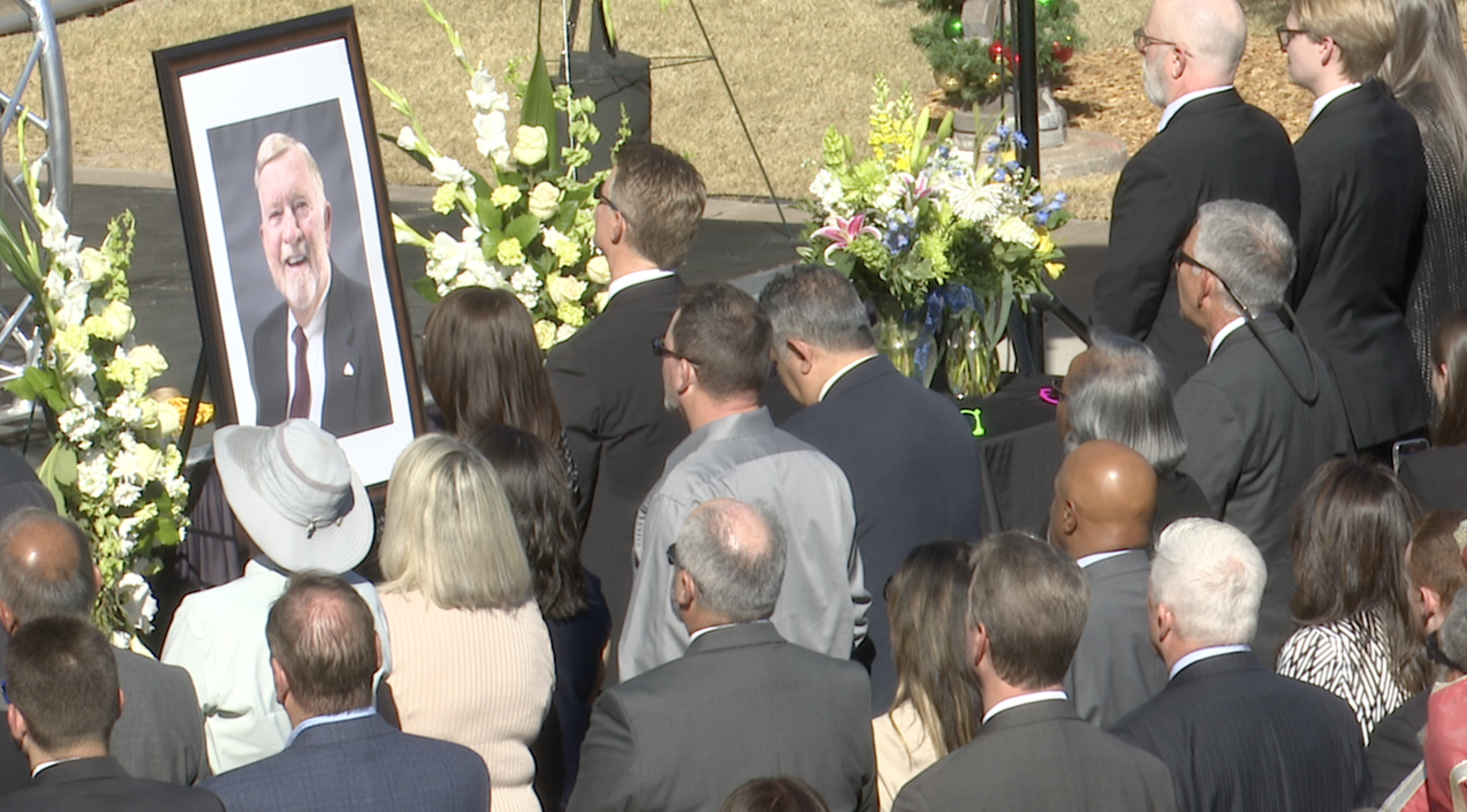 Mayor Ed Honea's memorial service