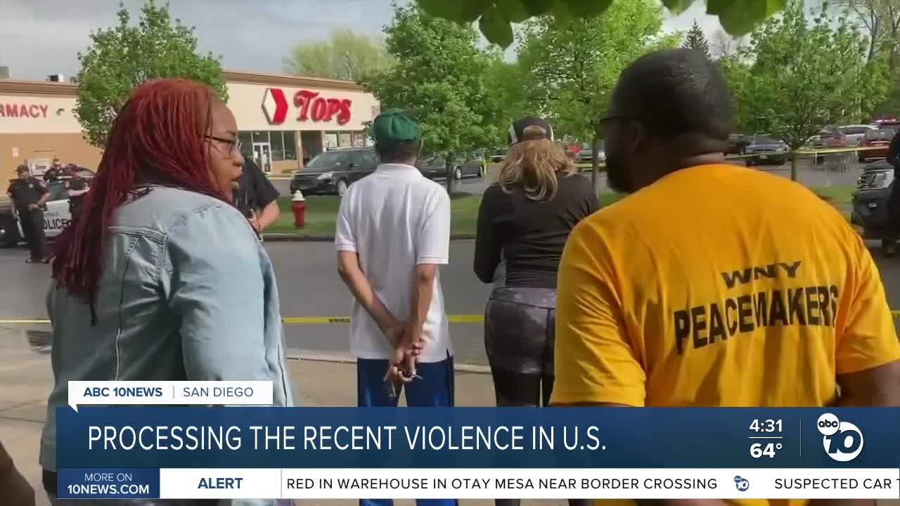 Processing feelings and emotions after recent violence in U.S.