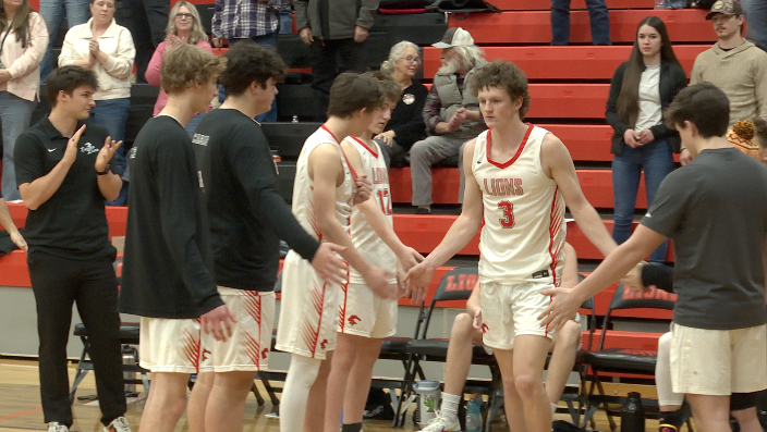 Eureka Boys Basketball during starting lineups, February 27, 2026