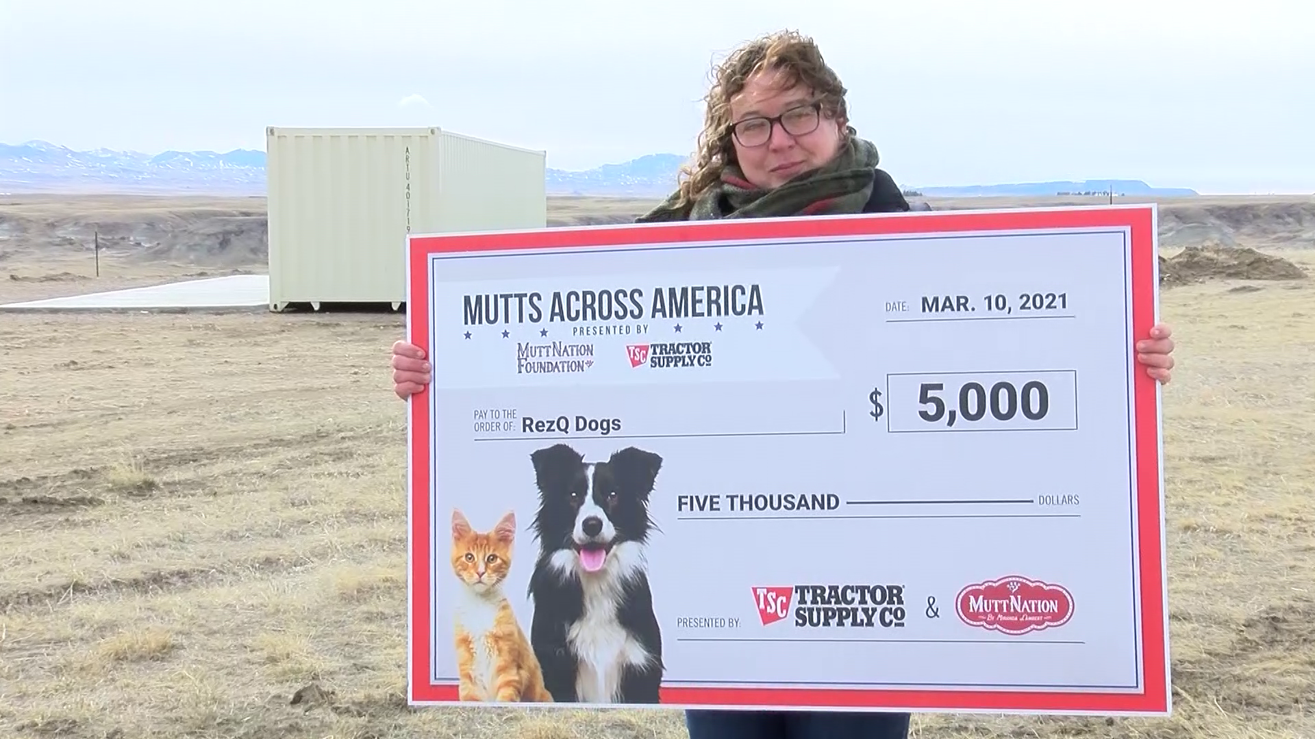 RezQ Dogs of Dodson laid the foundation recently for their new shelter in Havre thanks to a $5,000 grant from MuttNation.