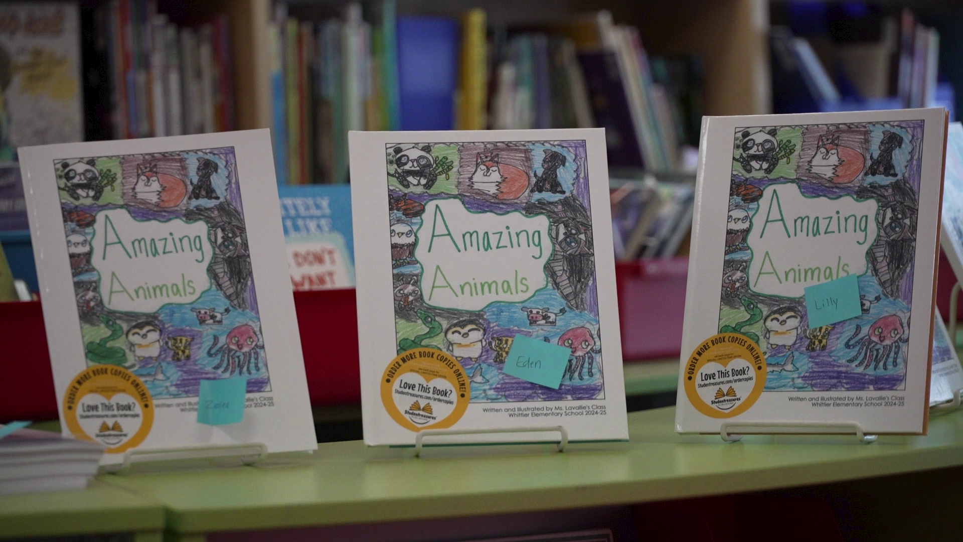 In the video below, Paul Sanchez reports on third grade students at Whittier Elementary School who are are officially published authors