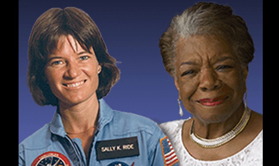 Writer Maya Angelou and astronaut Sally Ride will be the first to appear on the coins.