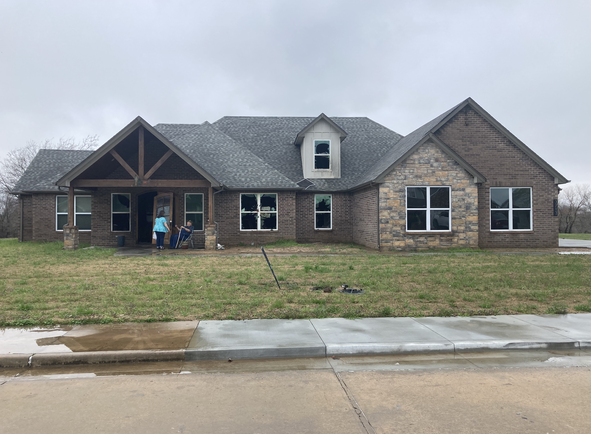 Lightning hits Muskogee home