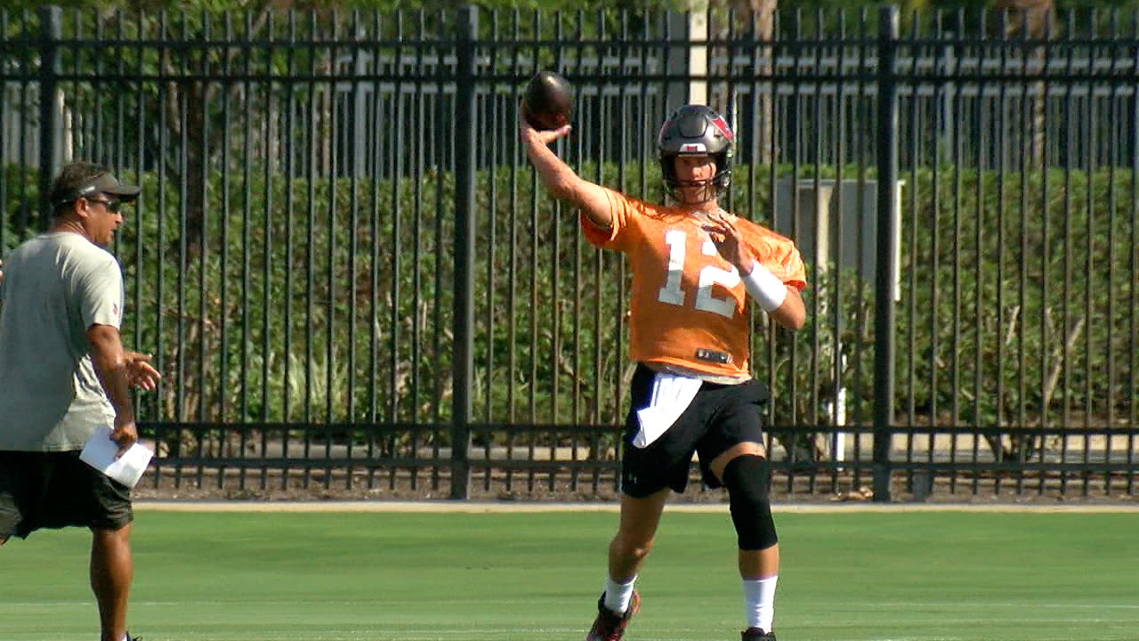Tampa Bay Buccaneers players and coaches at a June 8 mandatory minicamp