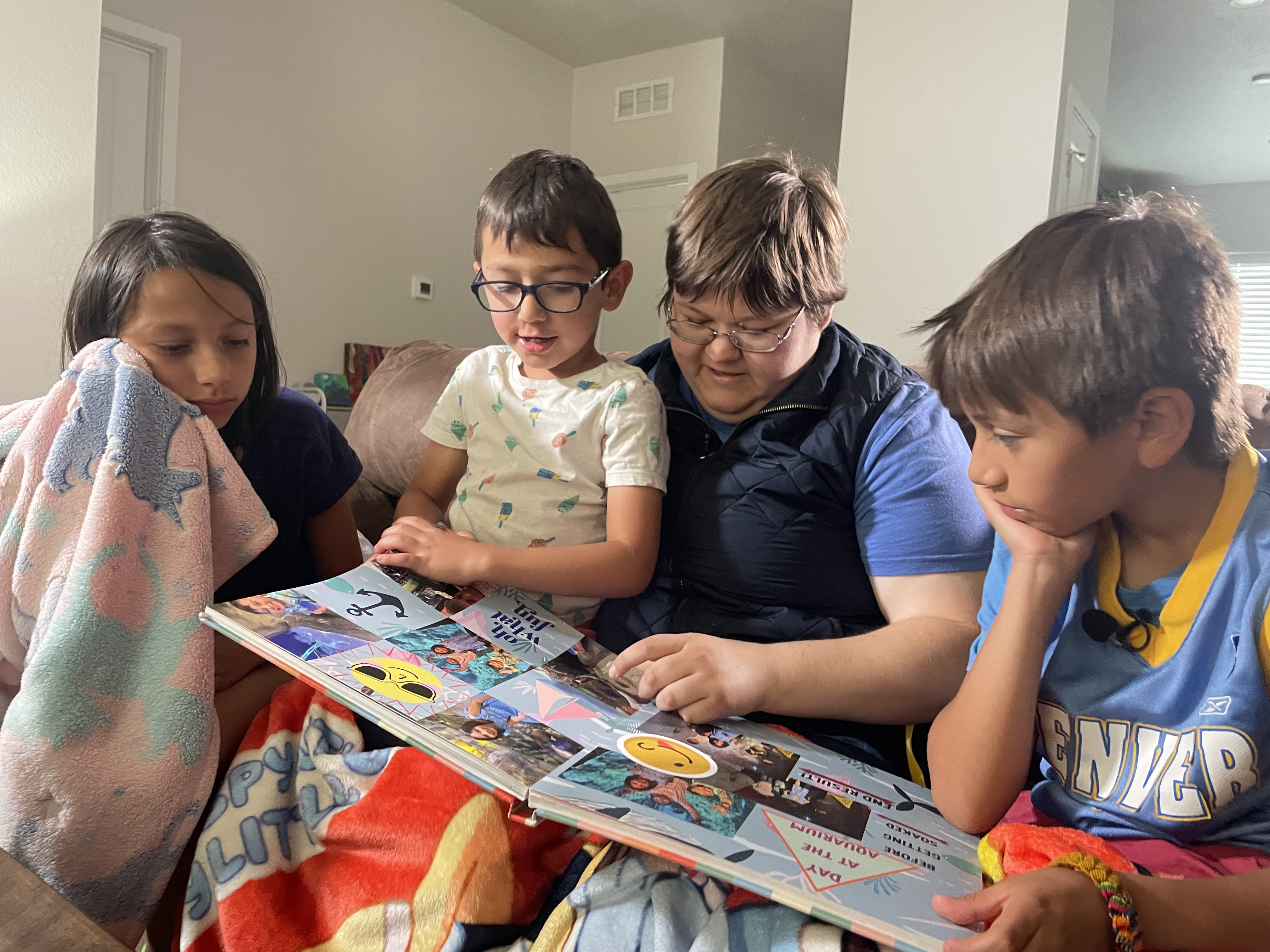 Kendall Gizinski adopted her three children after they were placed in her home as an emergency foster placement.