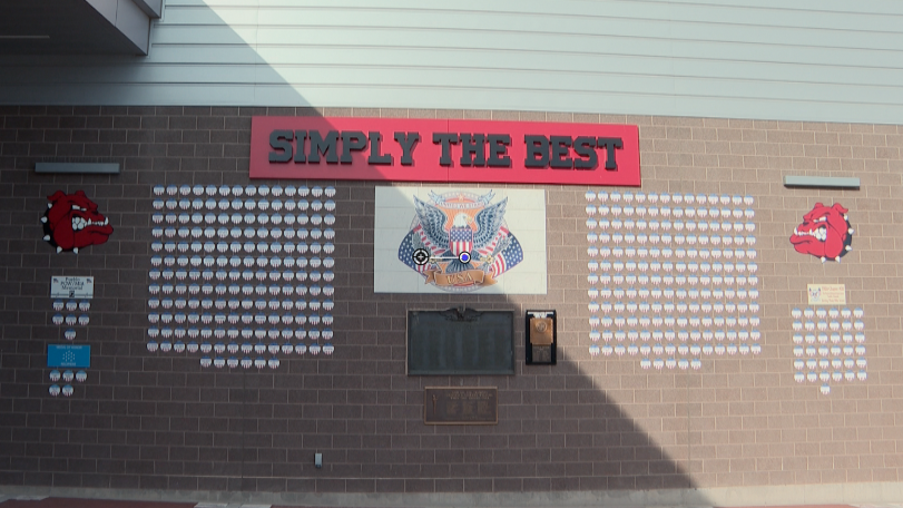 Re-Dediction Veterans Wall, Cenntenial High. 