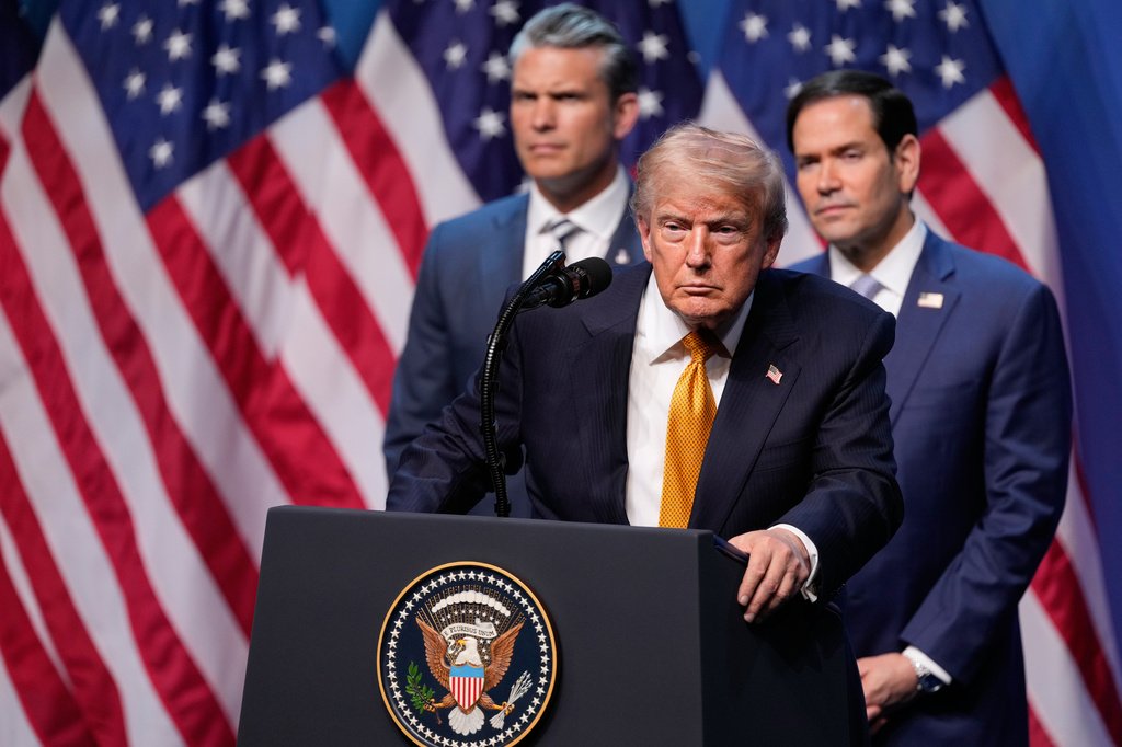 President Donald Trump speaks during a media conference at the NATO summit in Ankara, Turkey, Wednesday, July 8, 2026. 