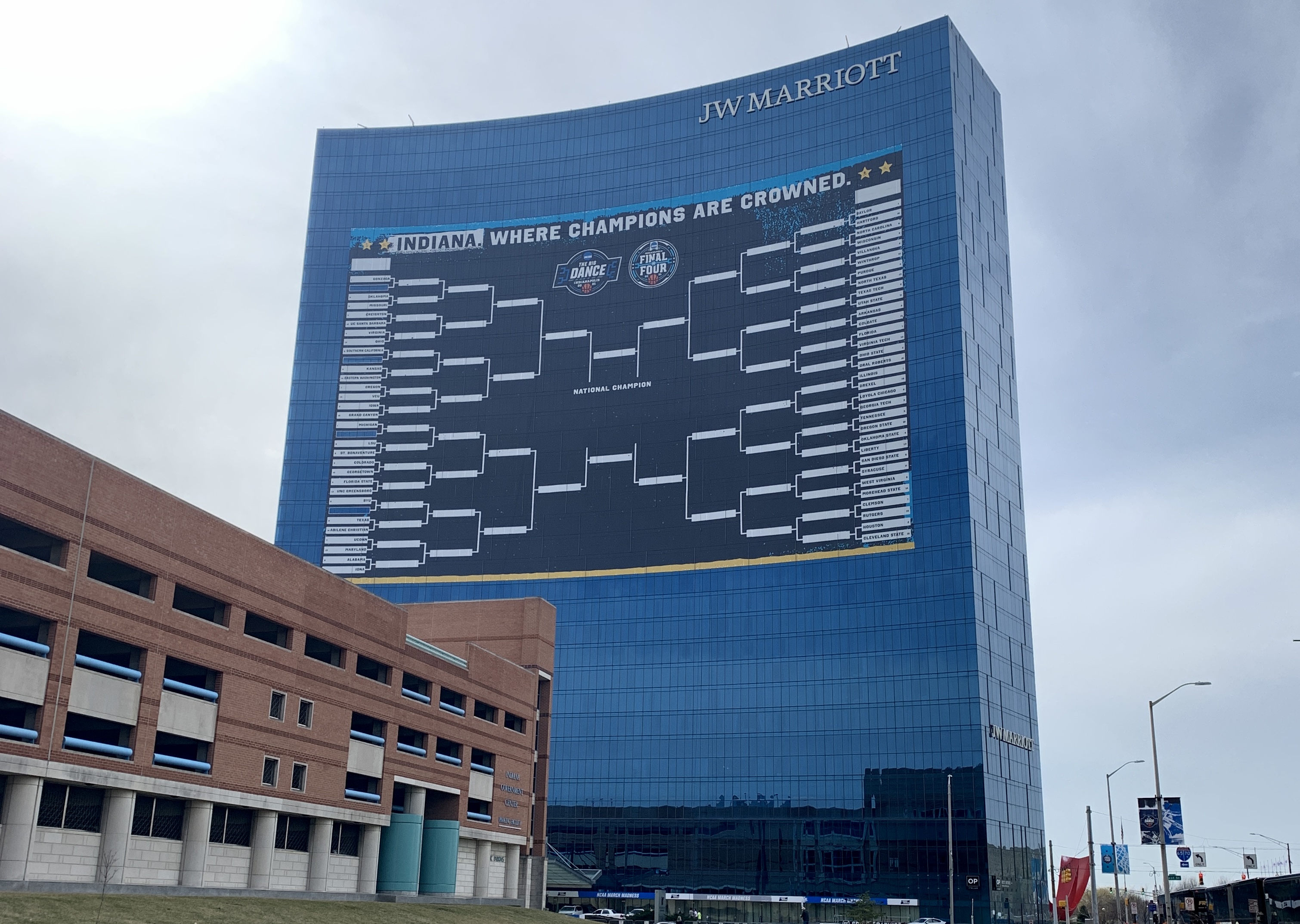 NCAA Tournament bracket in Indianapolis 