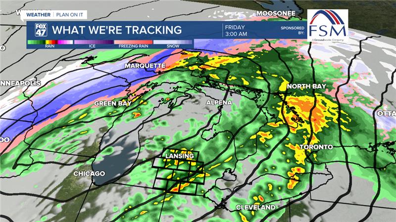 Showers with heavy rainfall rates and thunder moves through our neighborhoods late Thursday evening and into the overnight hours