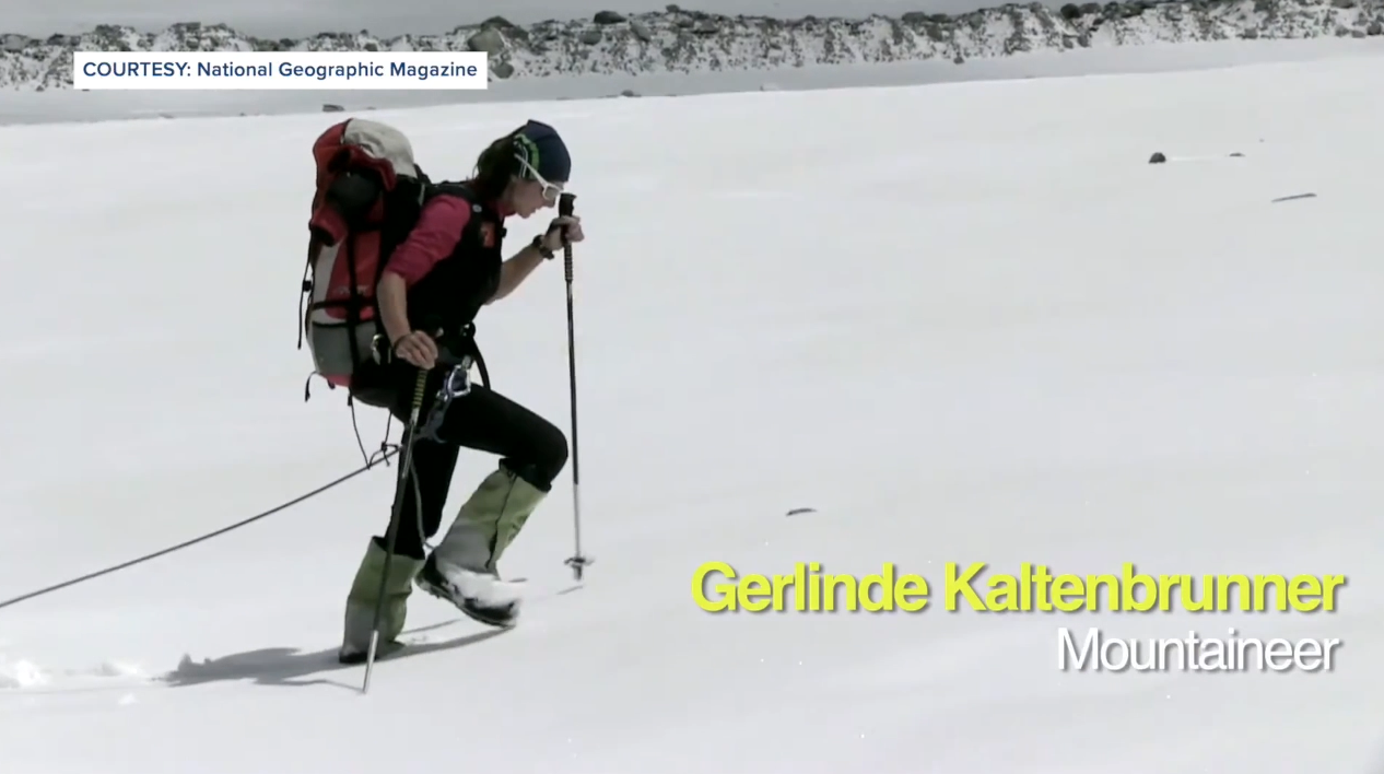 Gelinde Kaltenbrunner -- mountaineer