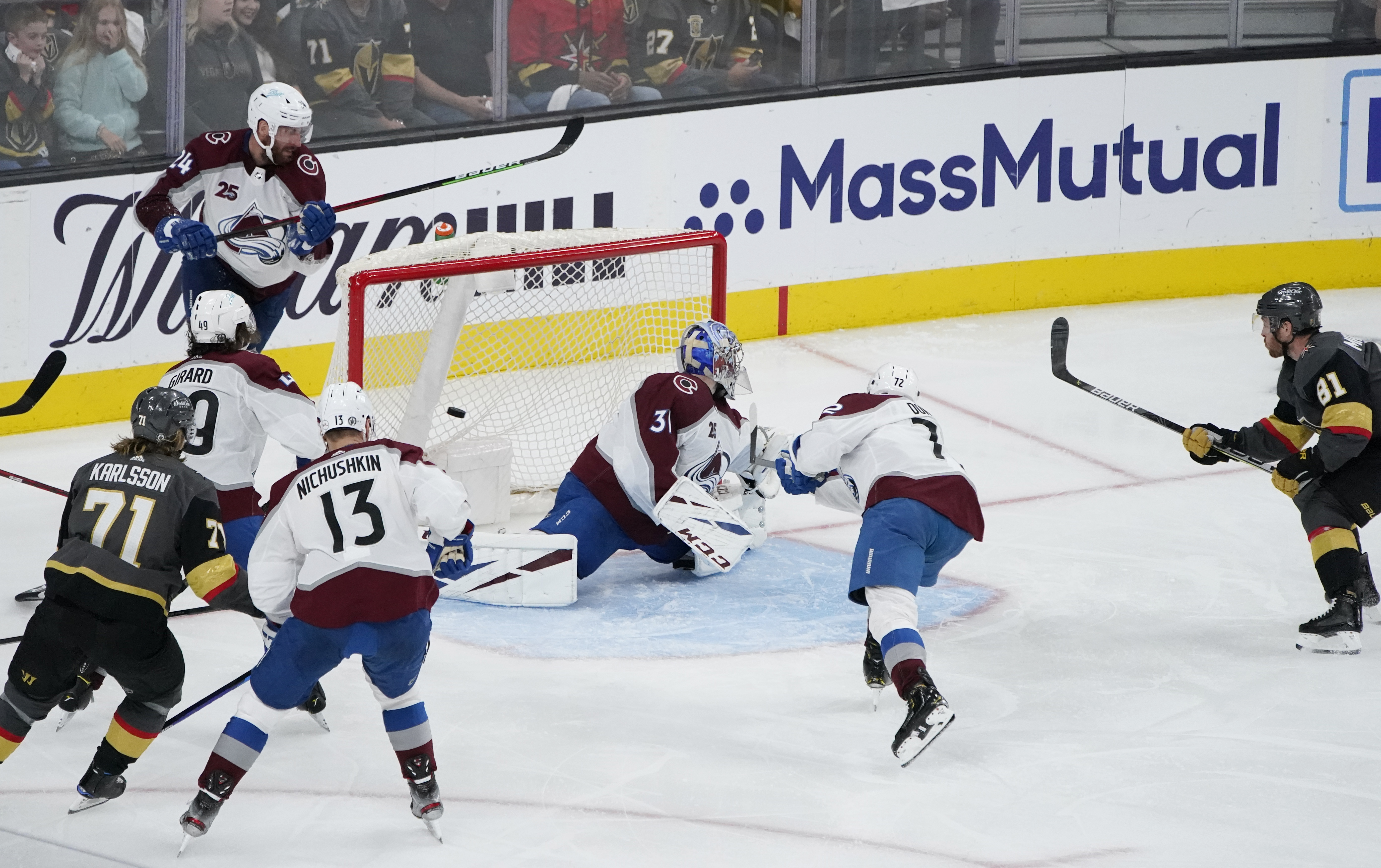 Avalanche Golden Knights Hockey