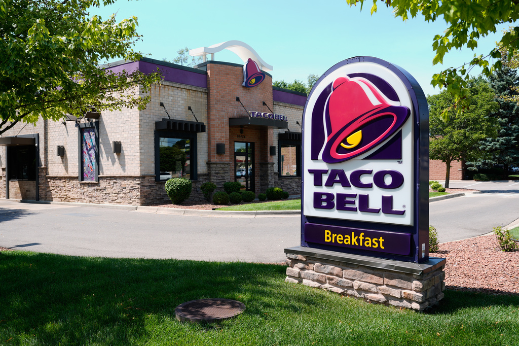 A Taco Bell fast food restaurant is shown Tuesday, July 14, 2026, in Taylor, Mich. 