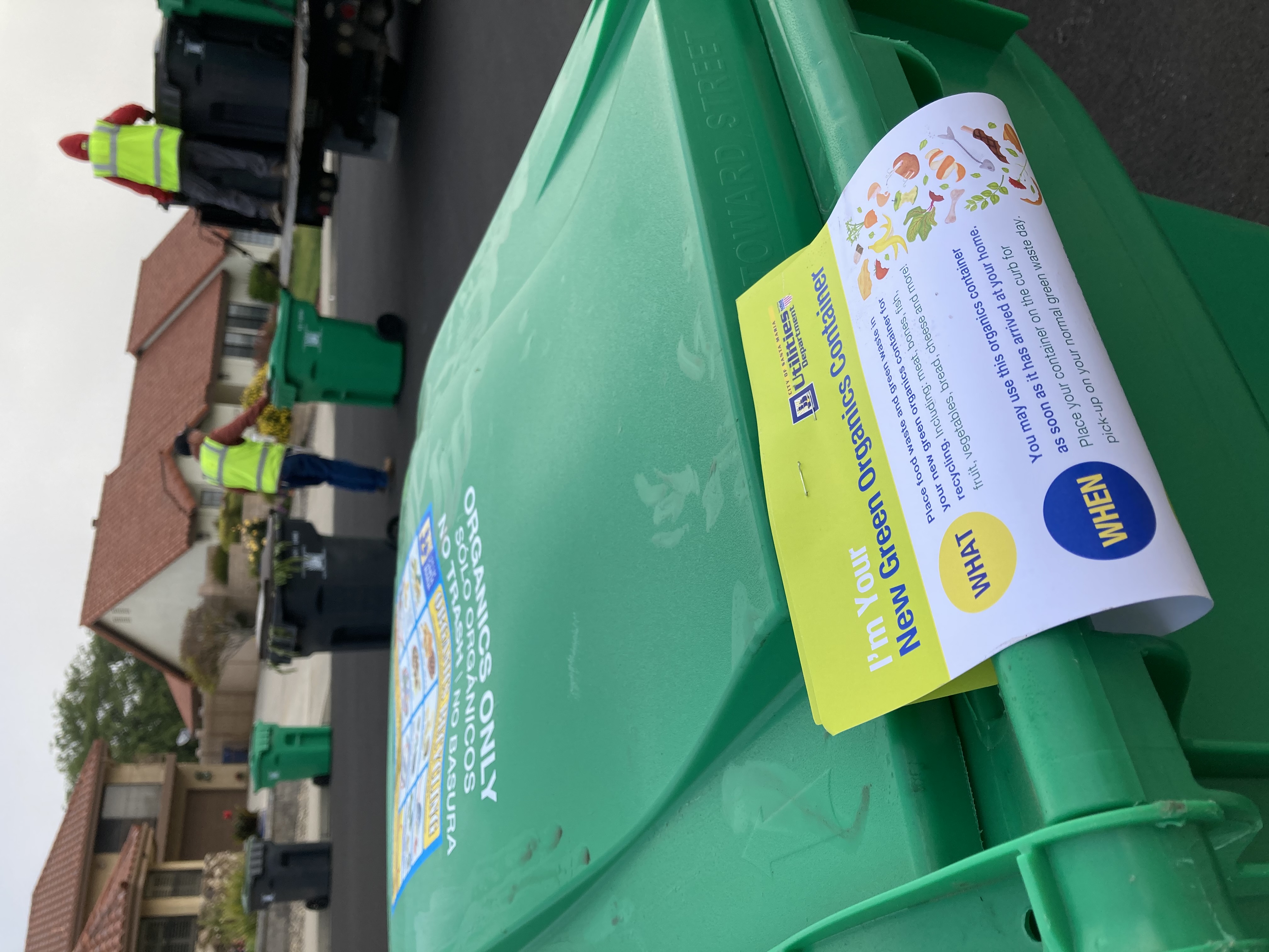 Santa Maria Green Recycling Bin