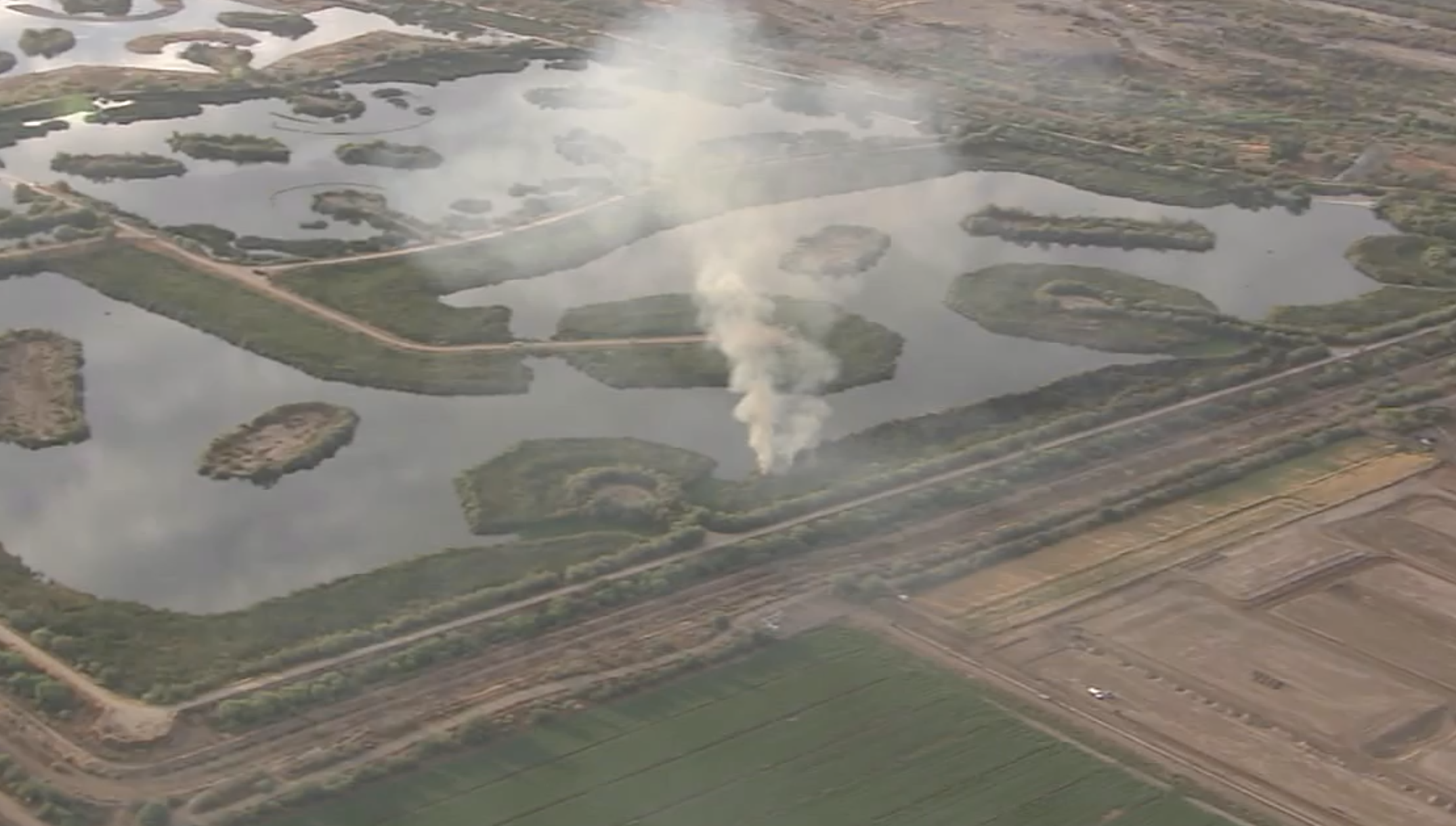 91st and southern brush fire