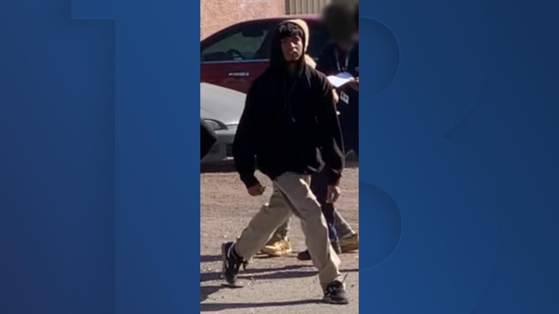 Police in Las Vegas search for teen accused of open murder of Rancho High schoolmate.